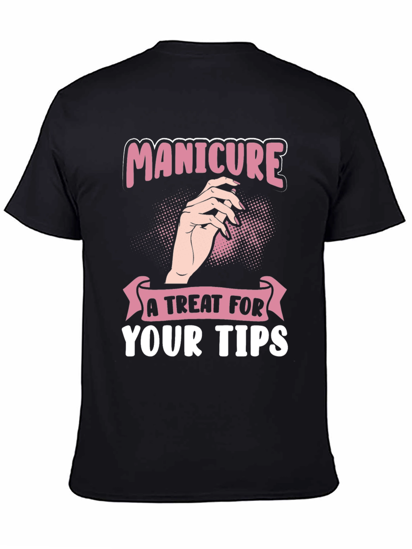 Black Manicure Treat T-Shirt view 4
