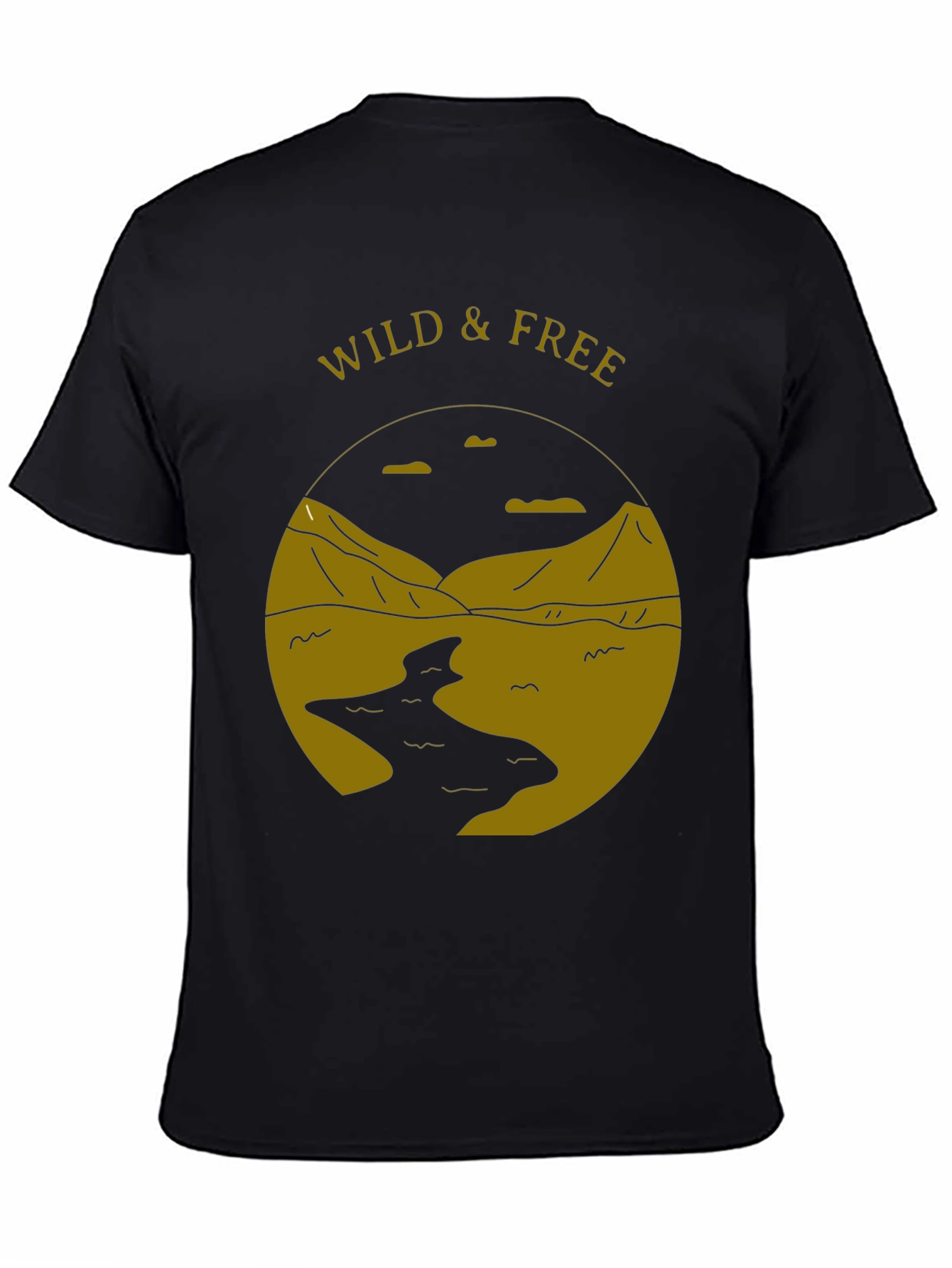 Black Wild & Free Graphic Tee - Black T-Shirt view 4