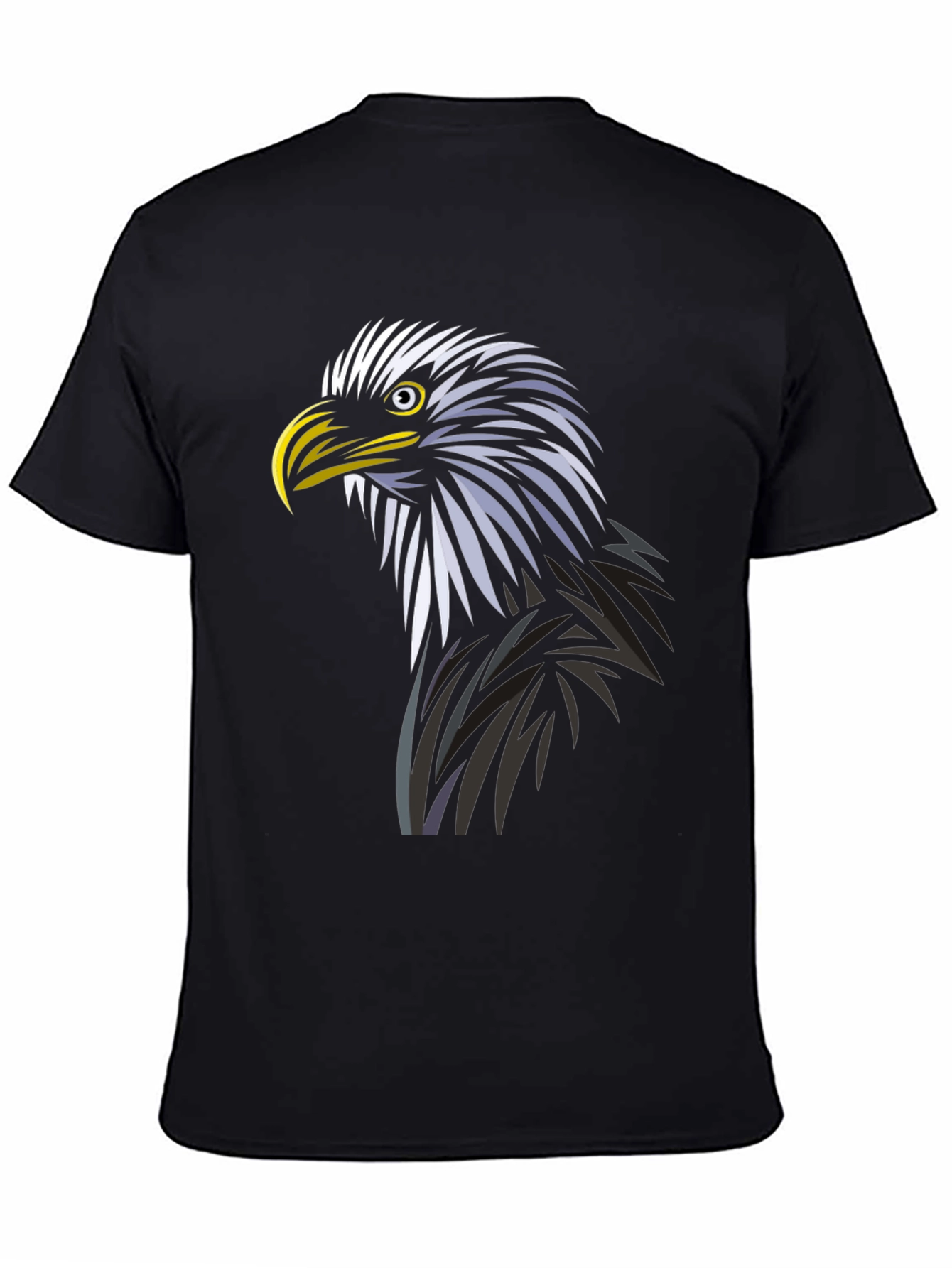 Black Eagle Graphic Tee - Black Cotton Blend view 4