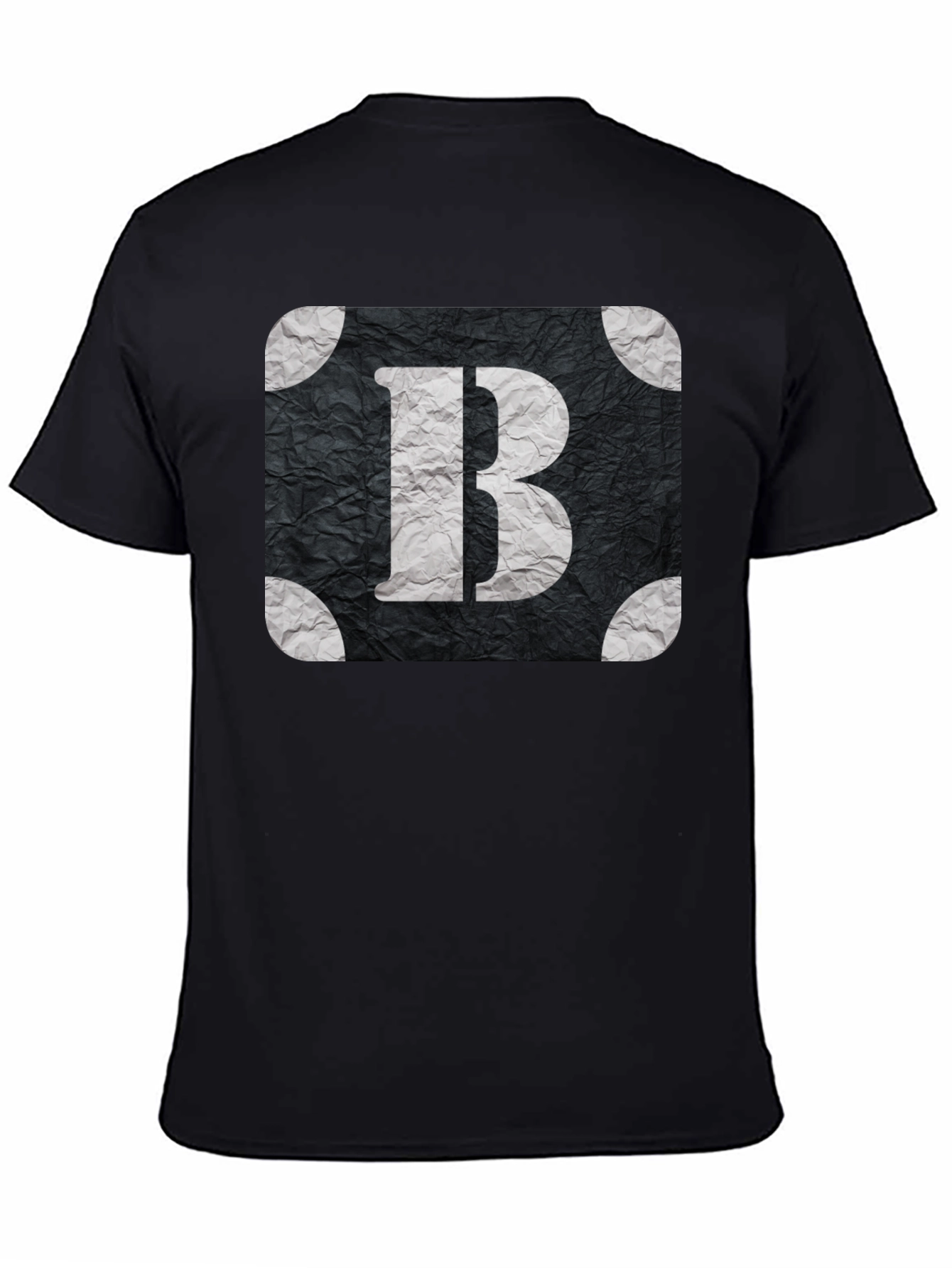 Black Letter B Graphic T-Shirt - Stylish Black Tee view 4