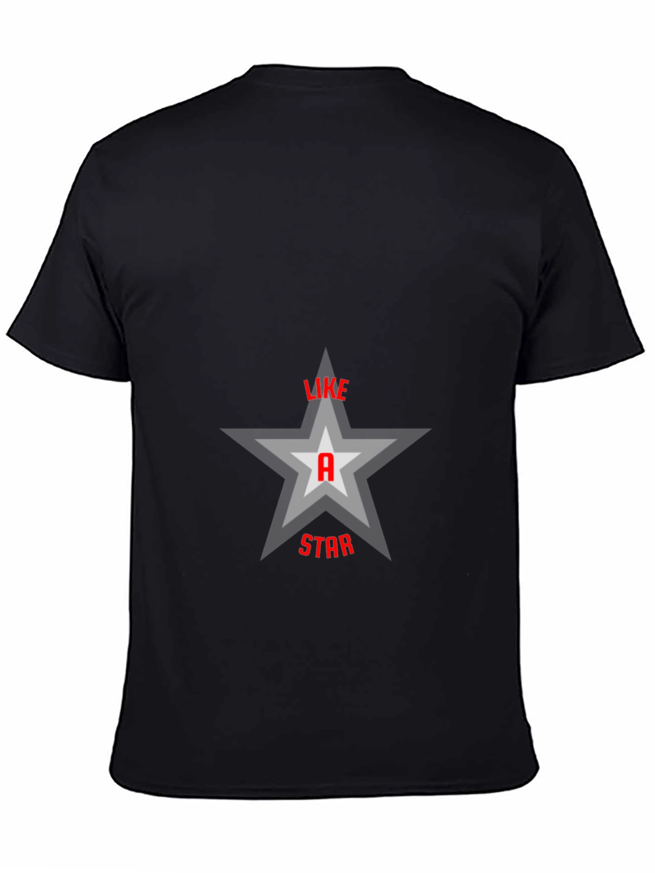 Black Like a Star Graphic T-Shirt - Black view 4