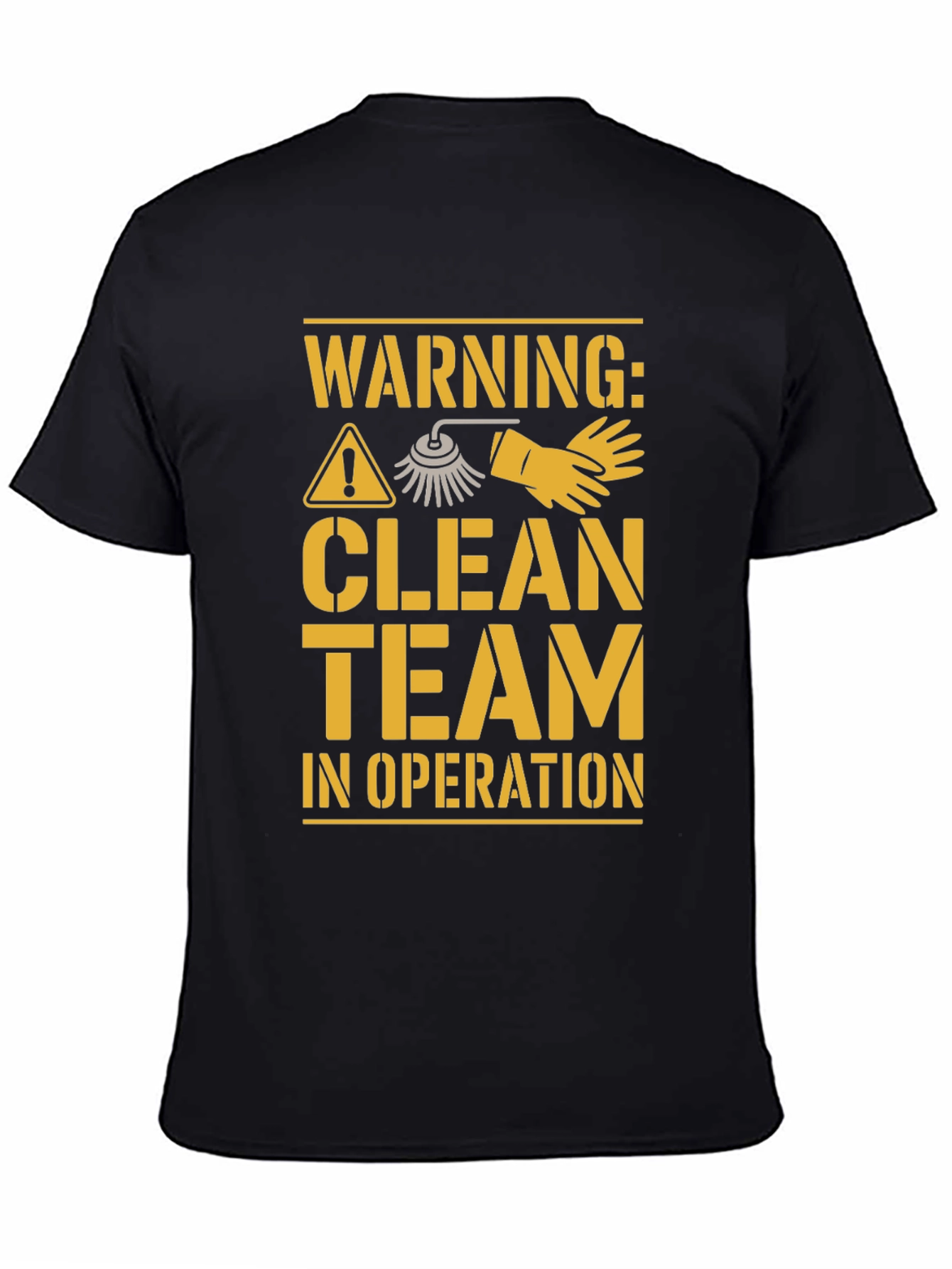 Warning Clean Team T-Shirt - 4