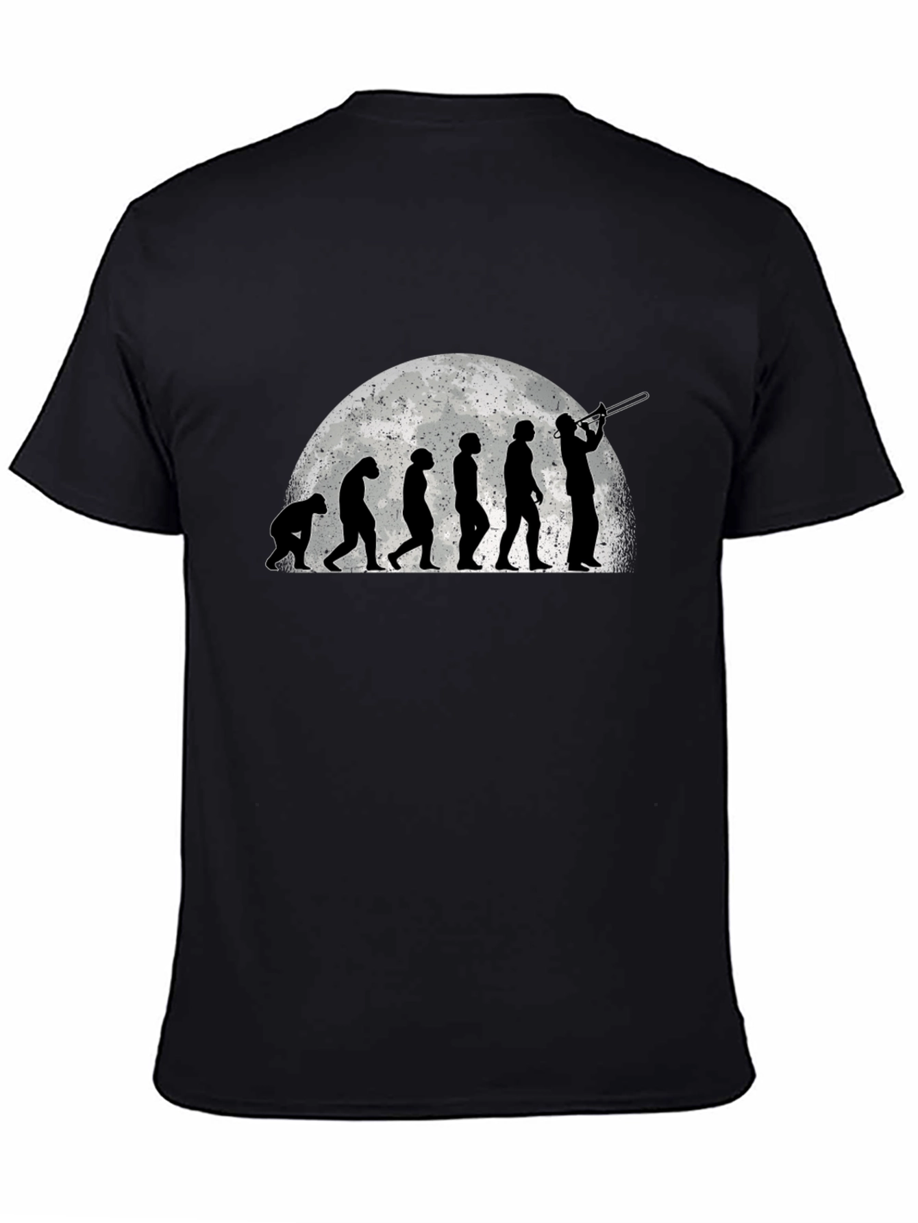Black Trombone Evolution Black T-Shirt view 4