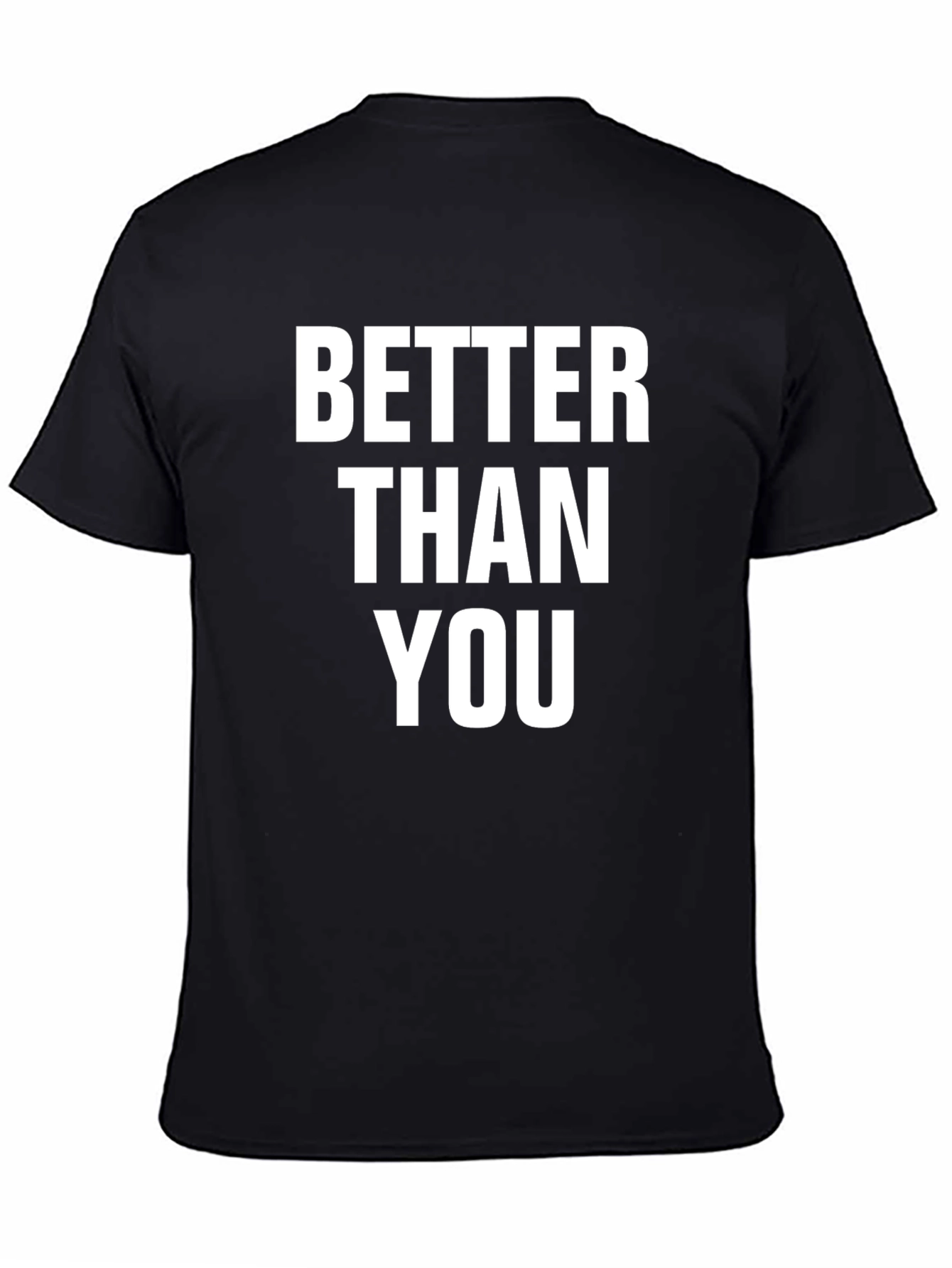Black Better Than You Graphic Tee - Black Crew Neck view 4