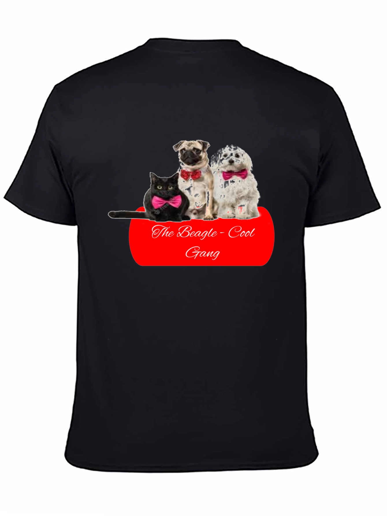 Black The Beagle-Cool Gang T-Shirt view 4