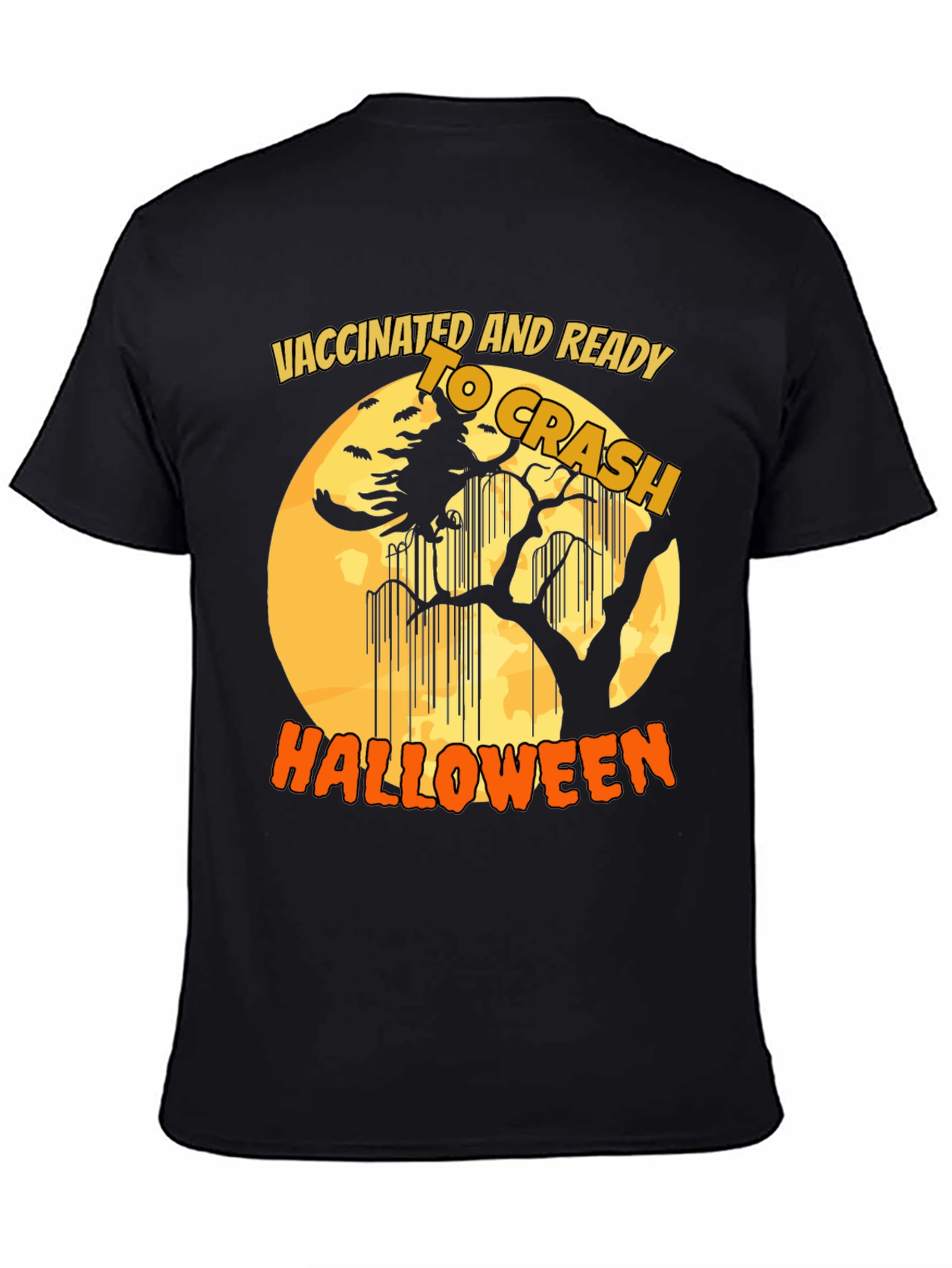 Vaccinated and Ready to Crash Halloween T-Shirt - 4