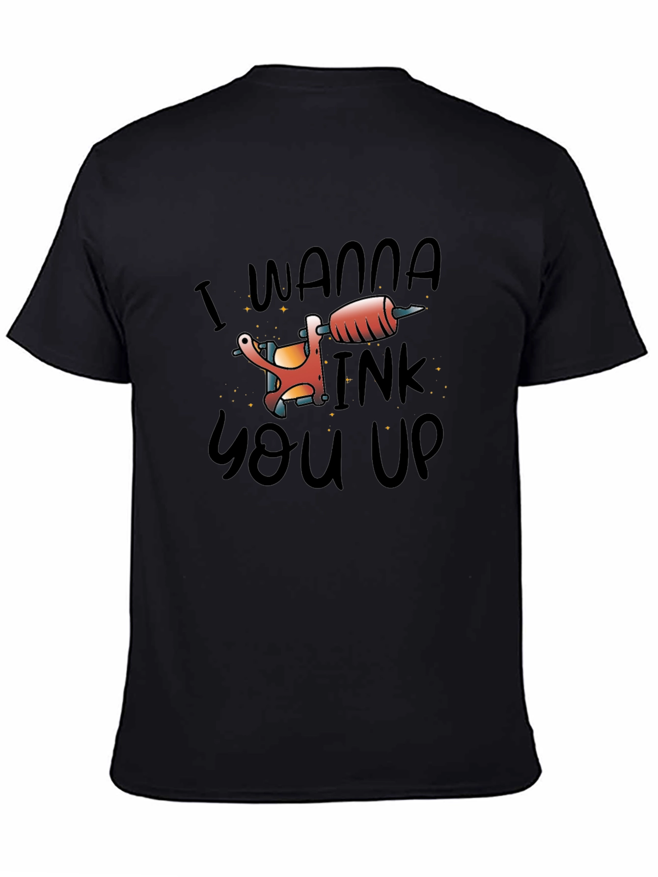 Black I Wanna Ink You Up Tattoo T-Shirt view 4