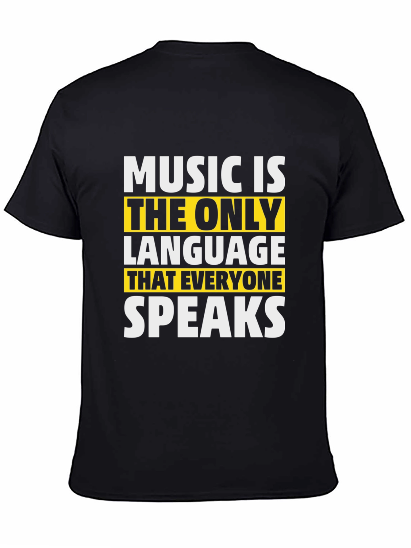 Black Music is the Only Language T-Shirt view 4