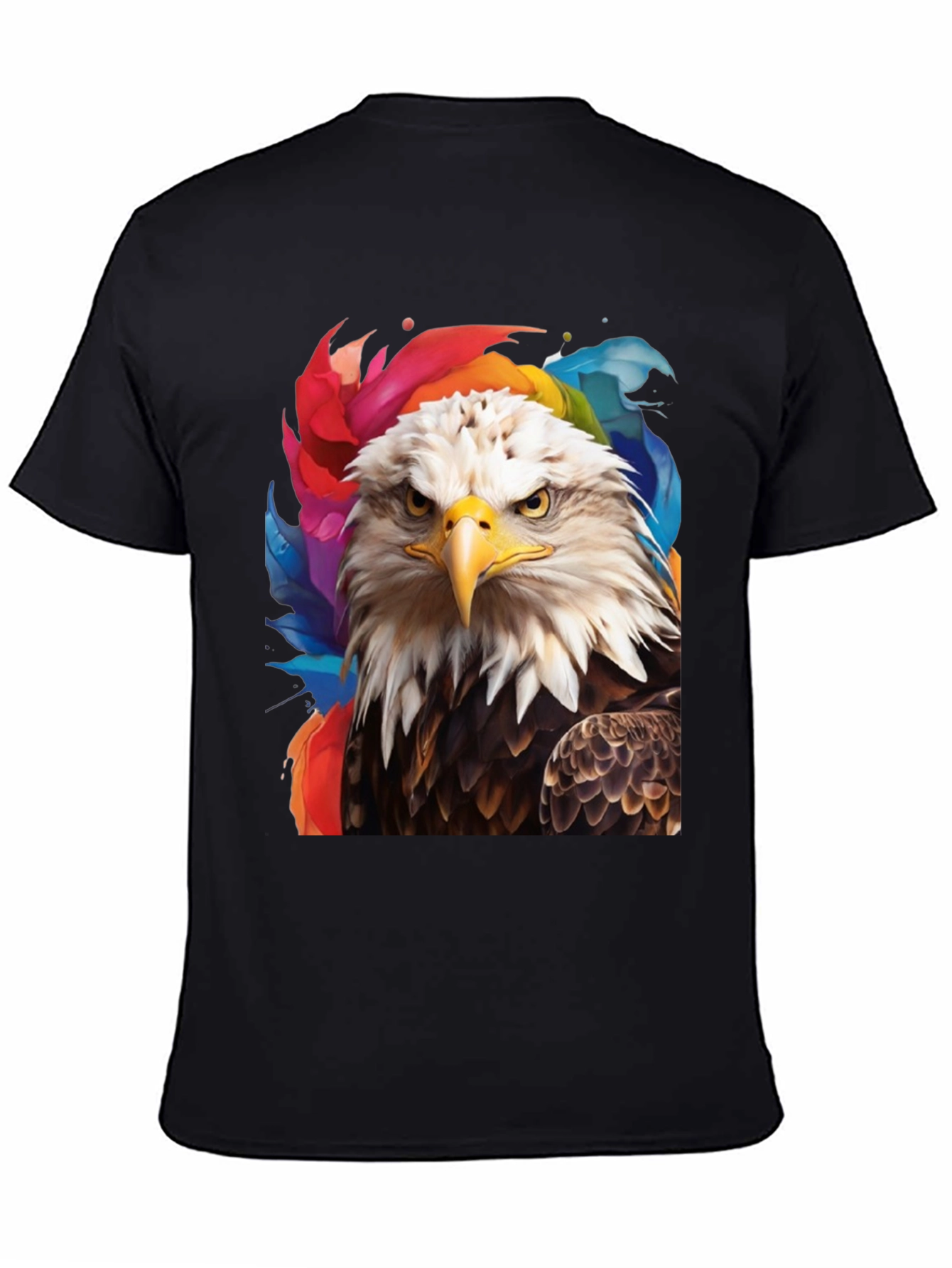 Black Bald Eagle Graphic Tee - Patriotic Style view 4