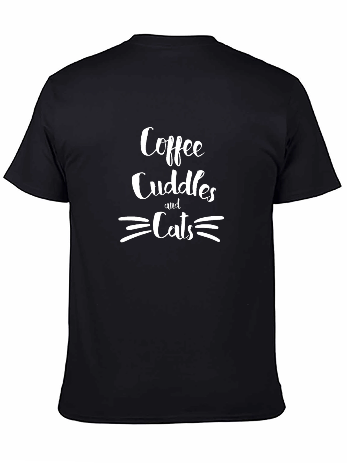 Black Coffee Cuddles & Cats Graphic T-Shirt view 4