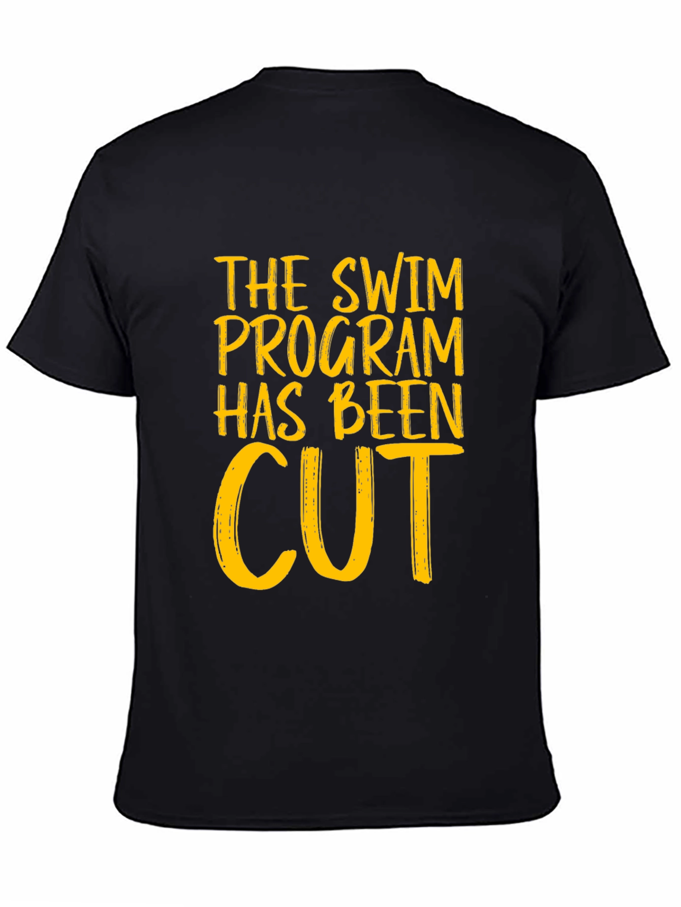 Black Swim Program Cut T-Shirt view 4