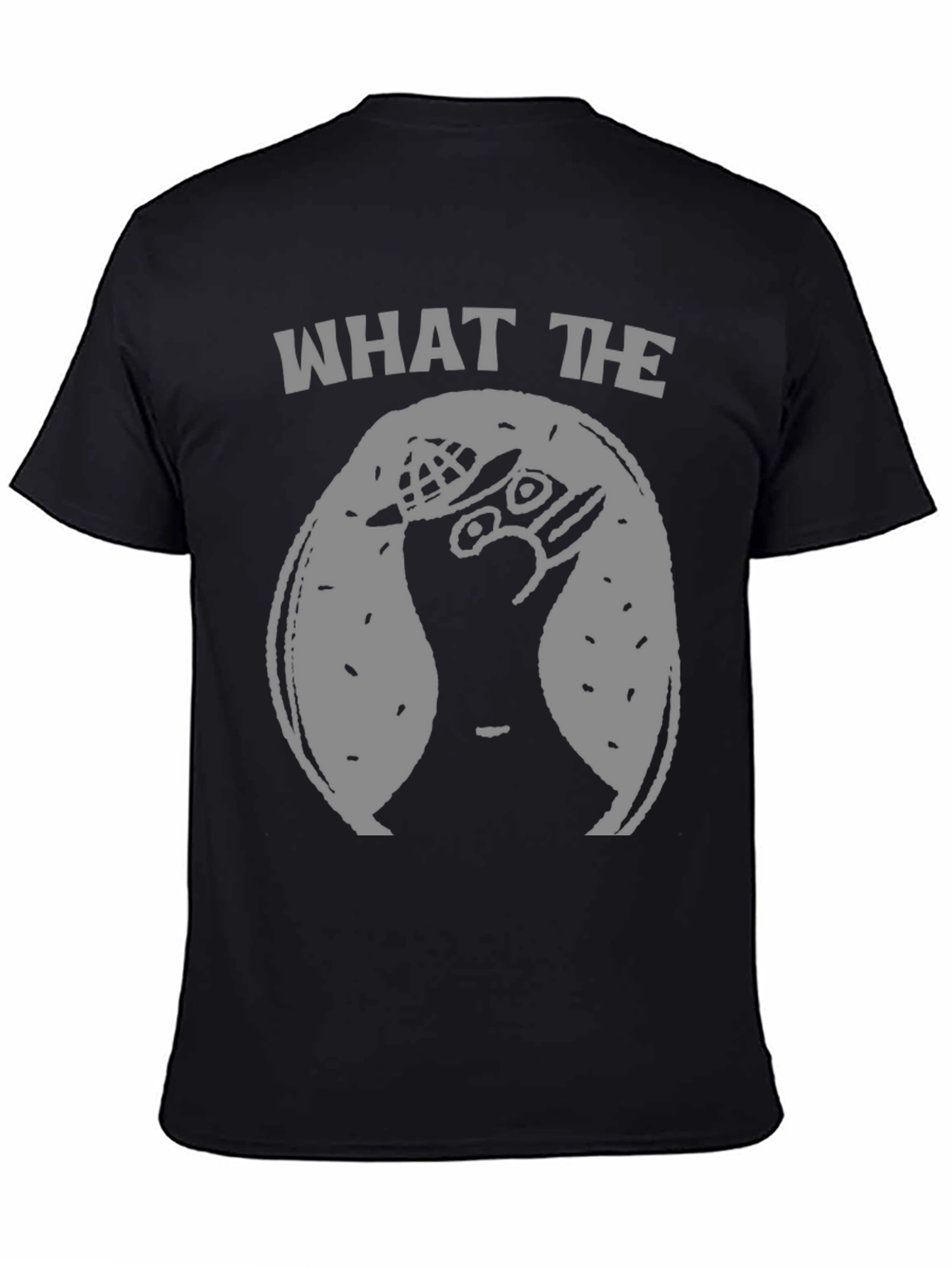 Black What The Meme T-Shirt - Funny Graphic Tee view 4