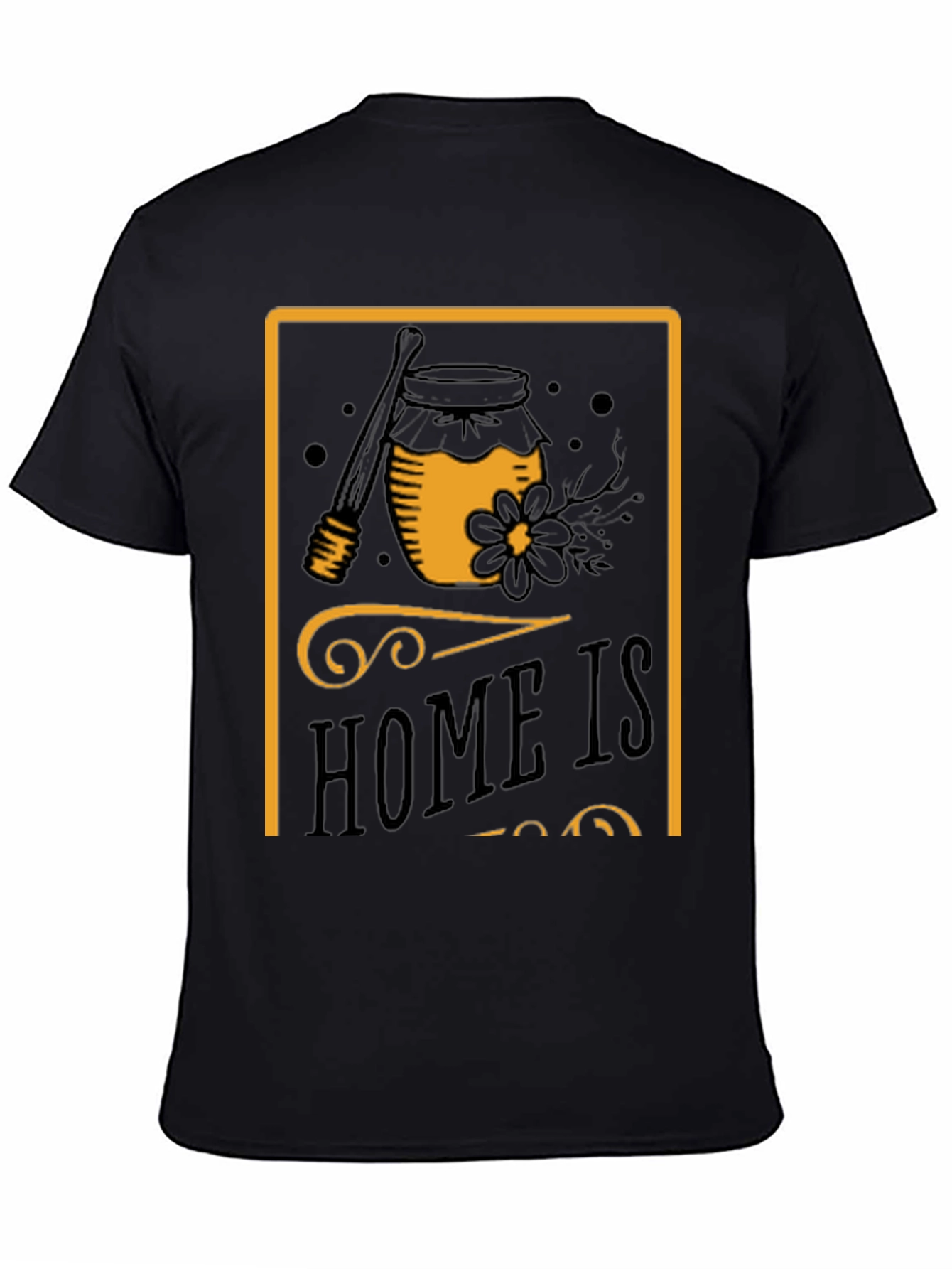 Black Honey Jar Graphic T-Shirt - Sweet Comfort Tee view 4