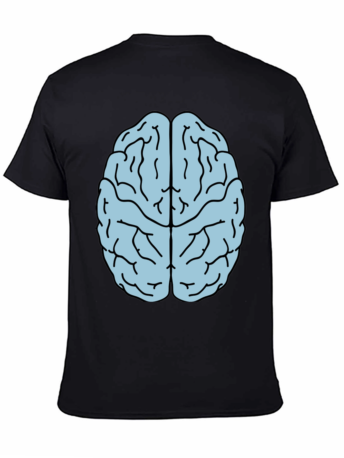 Black Brain Graphic T-Shirt - Smart Style view 4