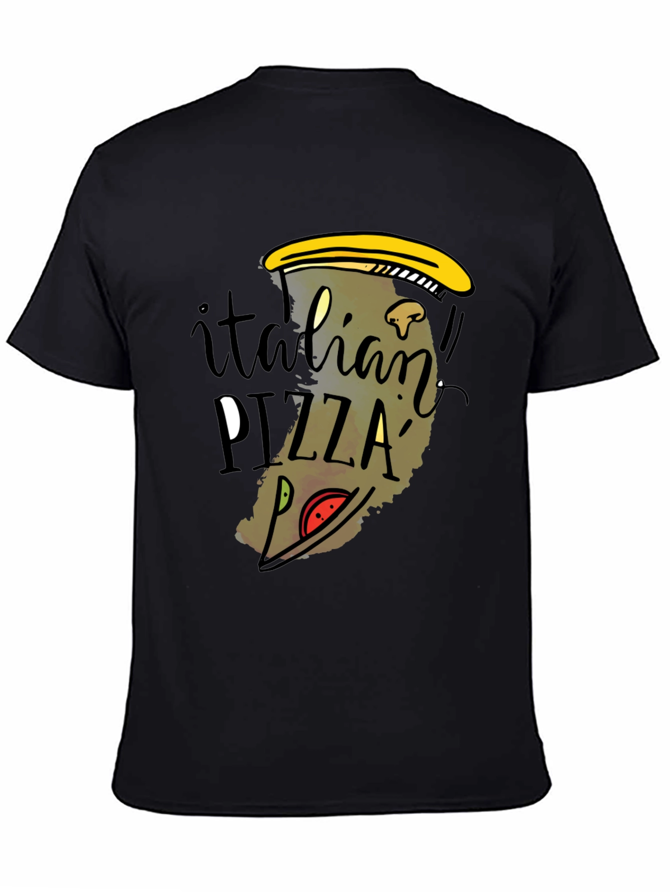 Italian Pizza Graphic Tee - Fun Foodie T-Shirt - 4