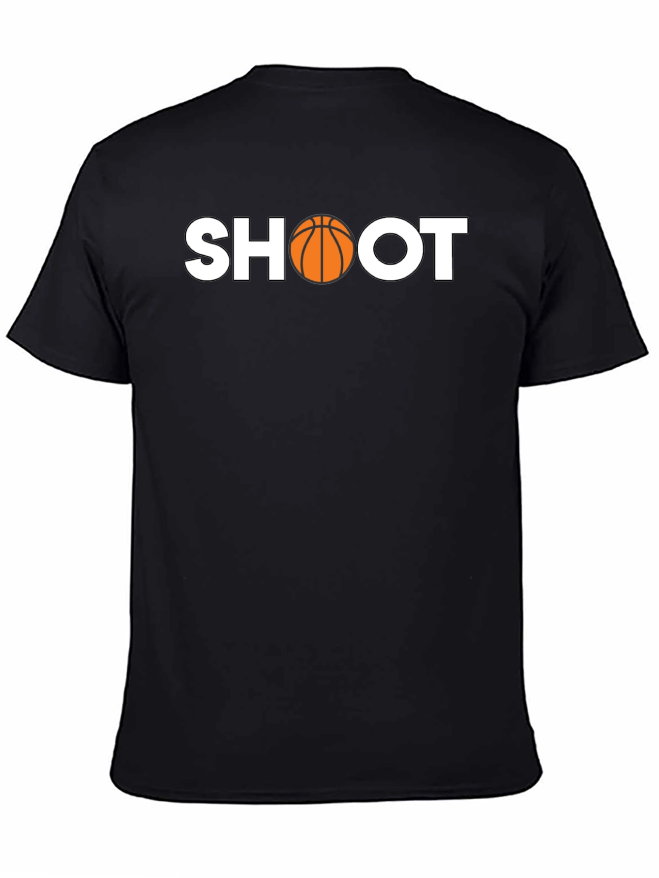 Black Basketball Shoot T-Shirt view 4