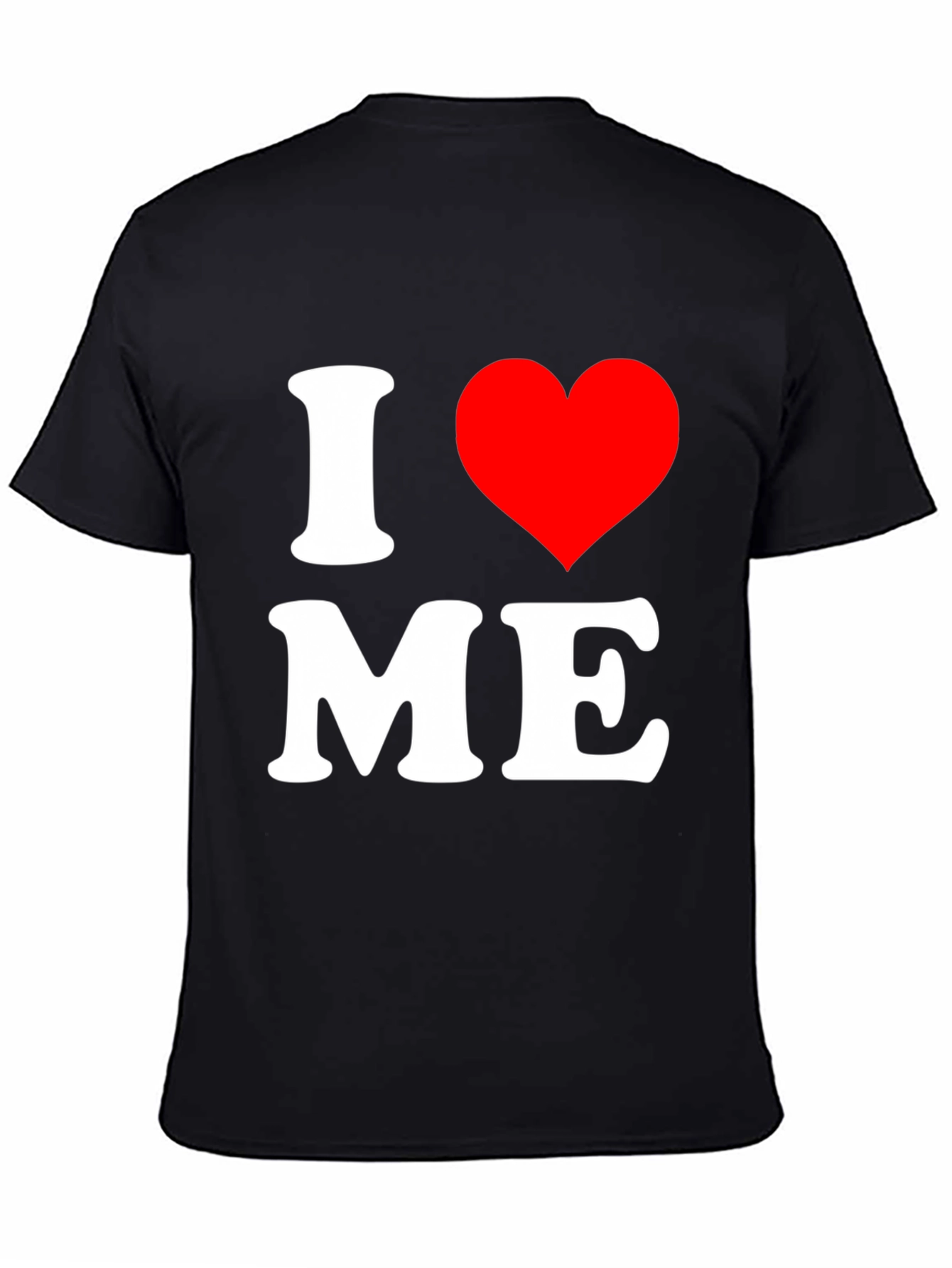 Black I Heart Me Black Graphic Tee view 4