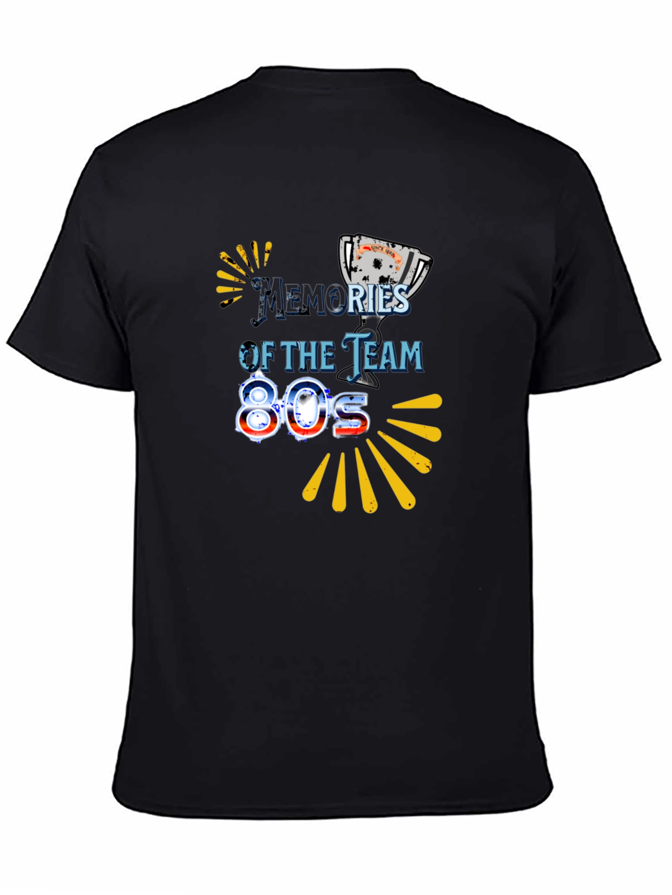Black Memories of the Team 80s Black Graphic Tee view 4