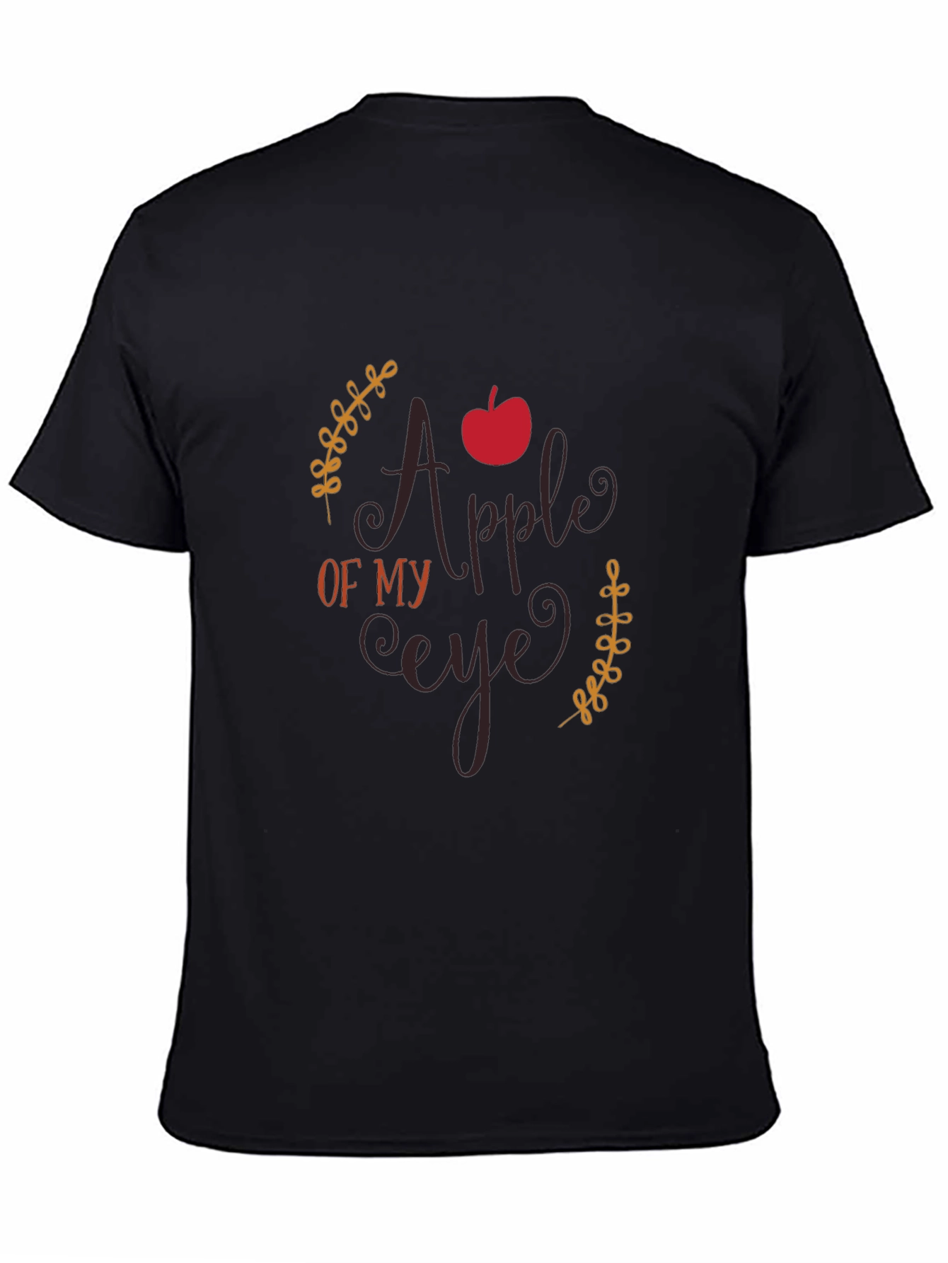 Black Apple of My Eye Graphic Tee - Black view 4