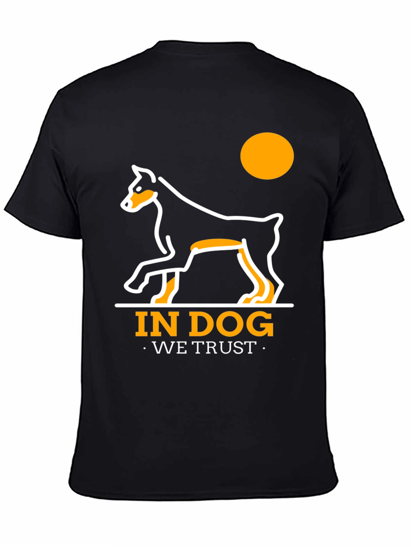 Black In Dog We Trust T-Shirt - Black view 4
