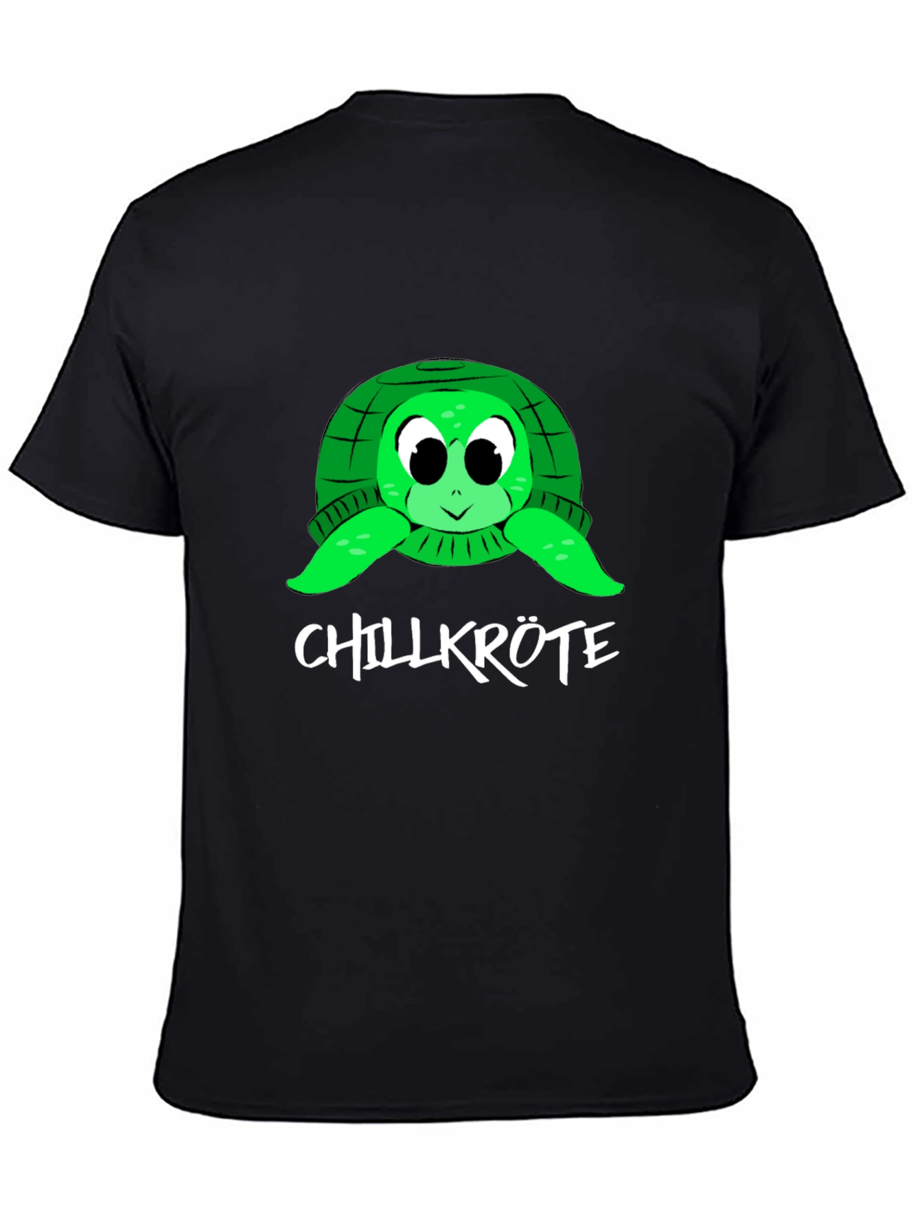 Black Chillkröte Turtle Graphic T-Shirt view 4