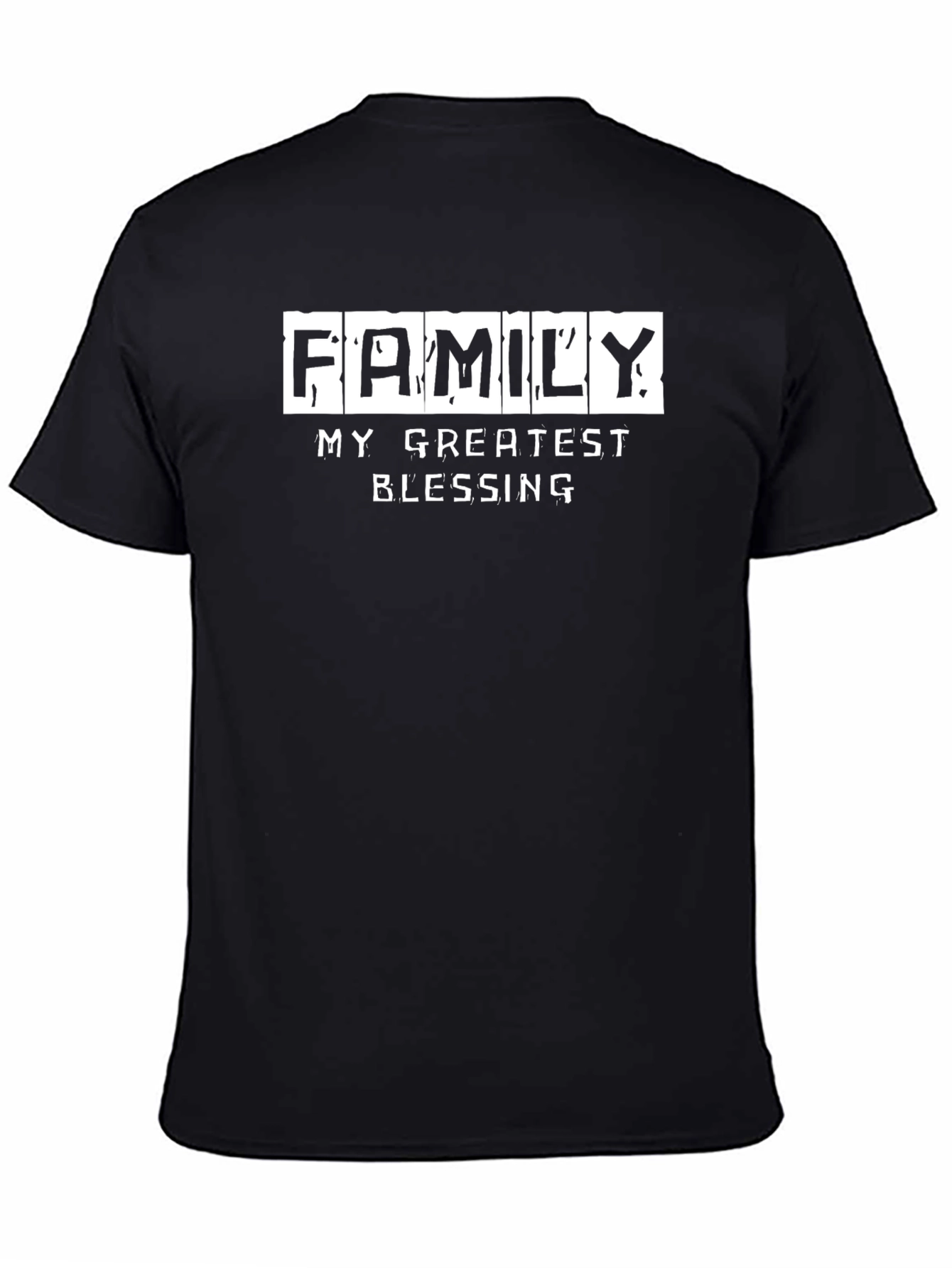 Black Family is My Greatest Blessing Black T-Shirt view 4