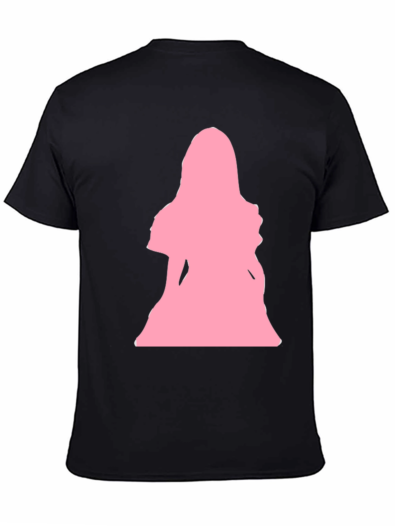 Black Pink Silhouette Graphic T-Shirt - Black view 4