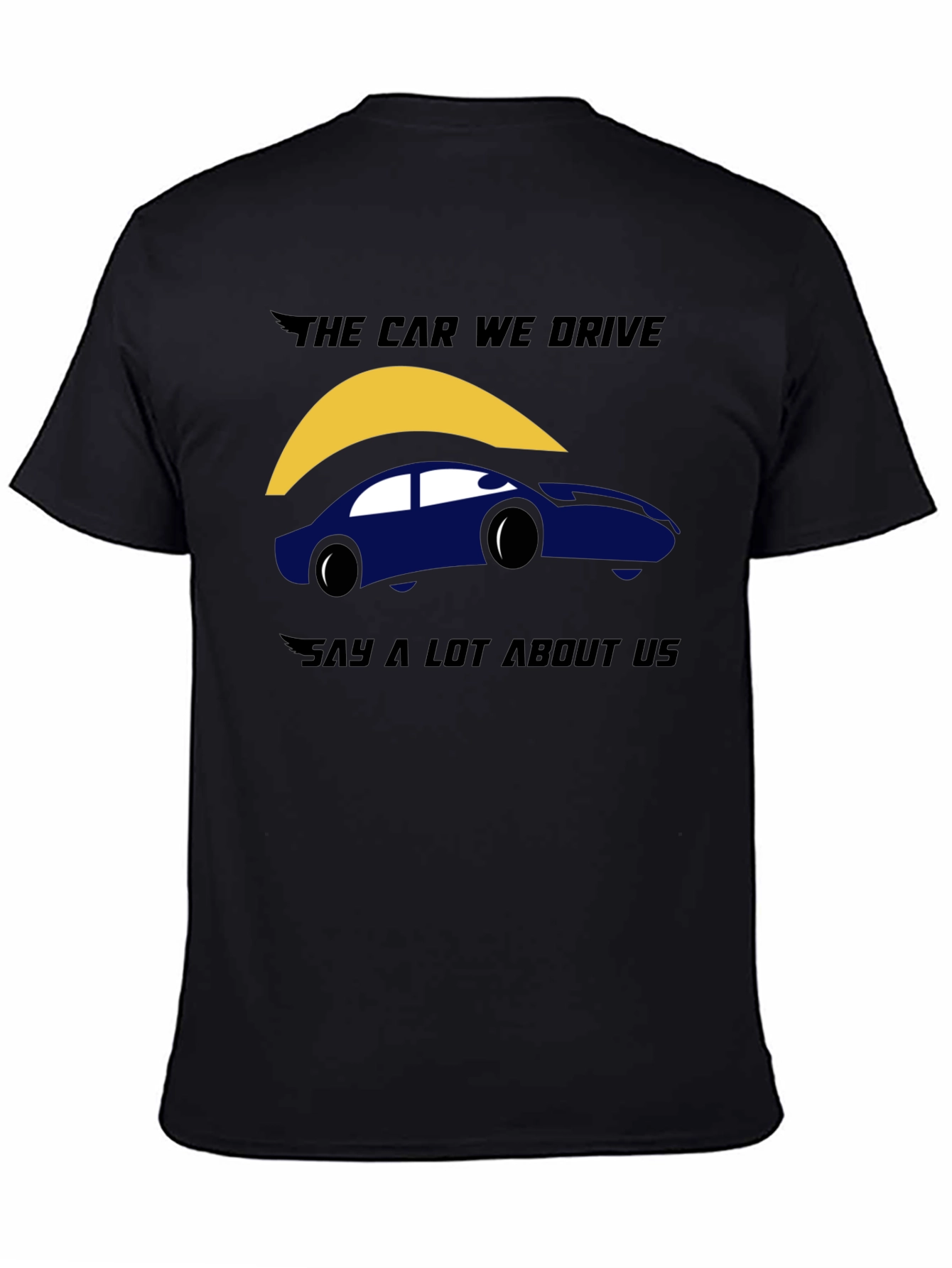 Black The Car We Drive Graphic T-Shirt - Black view 4