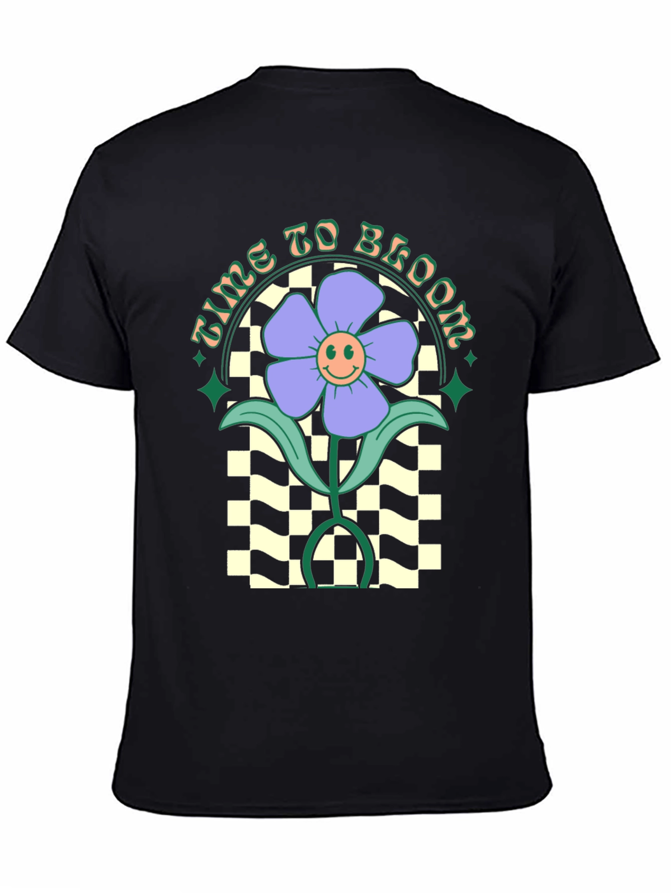 Black Time to Bloom Graphic Tee view 4
