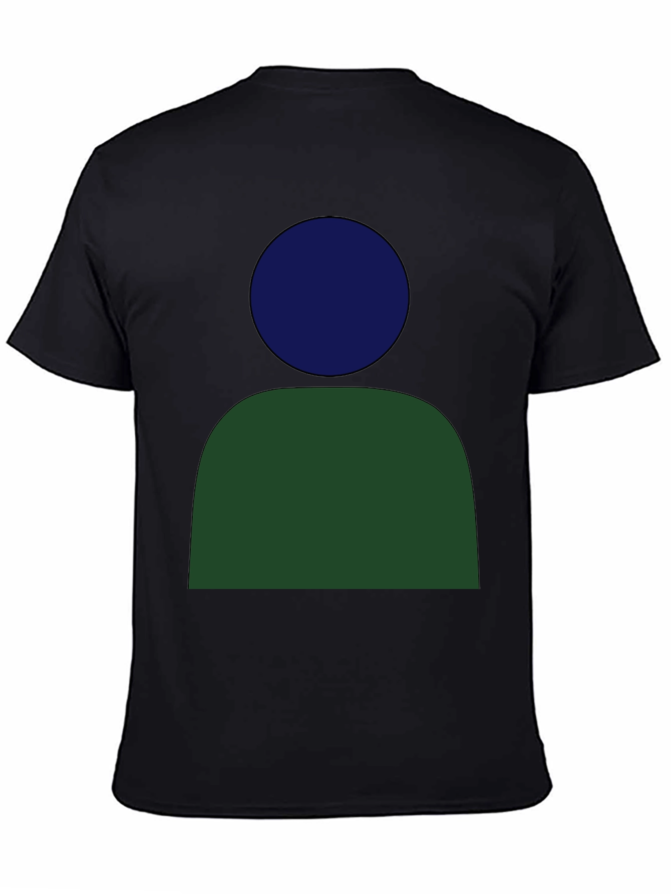 Black Abstract Graphic Tee - Modern Casual Style view 4
