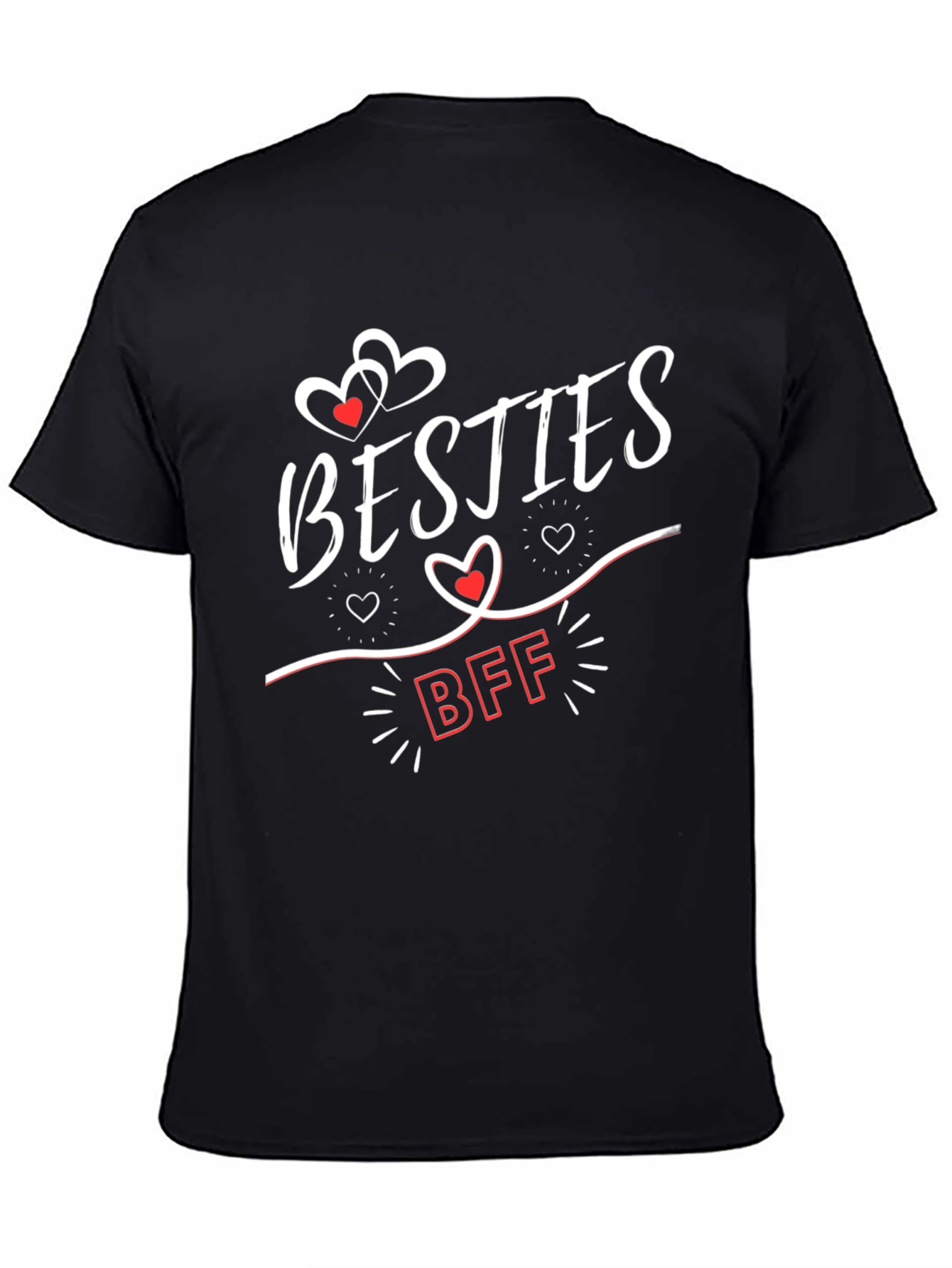 Black Besties BFF Black Graphic Tee view 4
