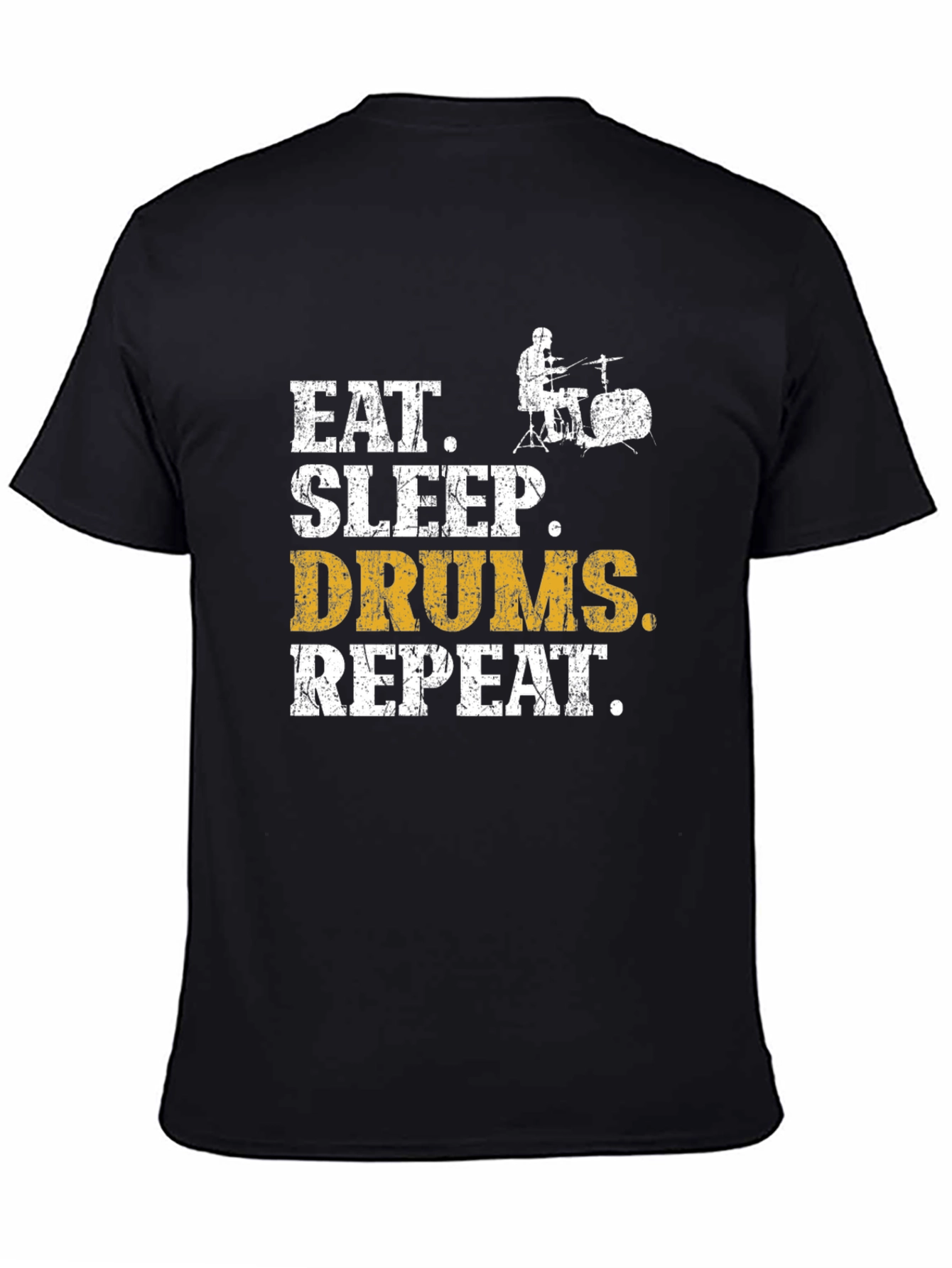 Eat Sleep Drums Repeat Graphic Tee - 4