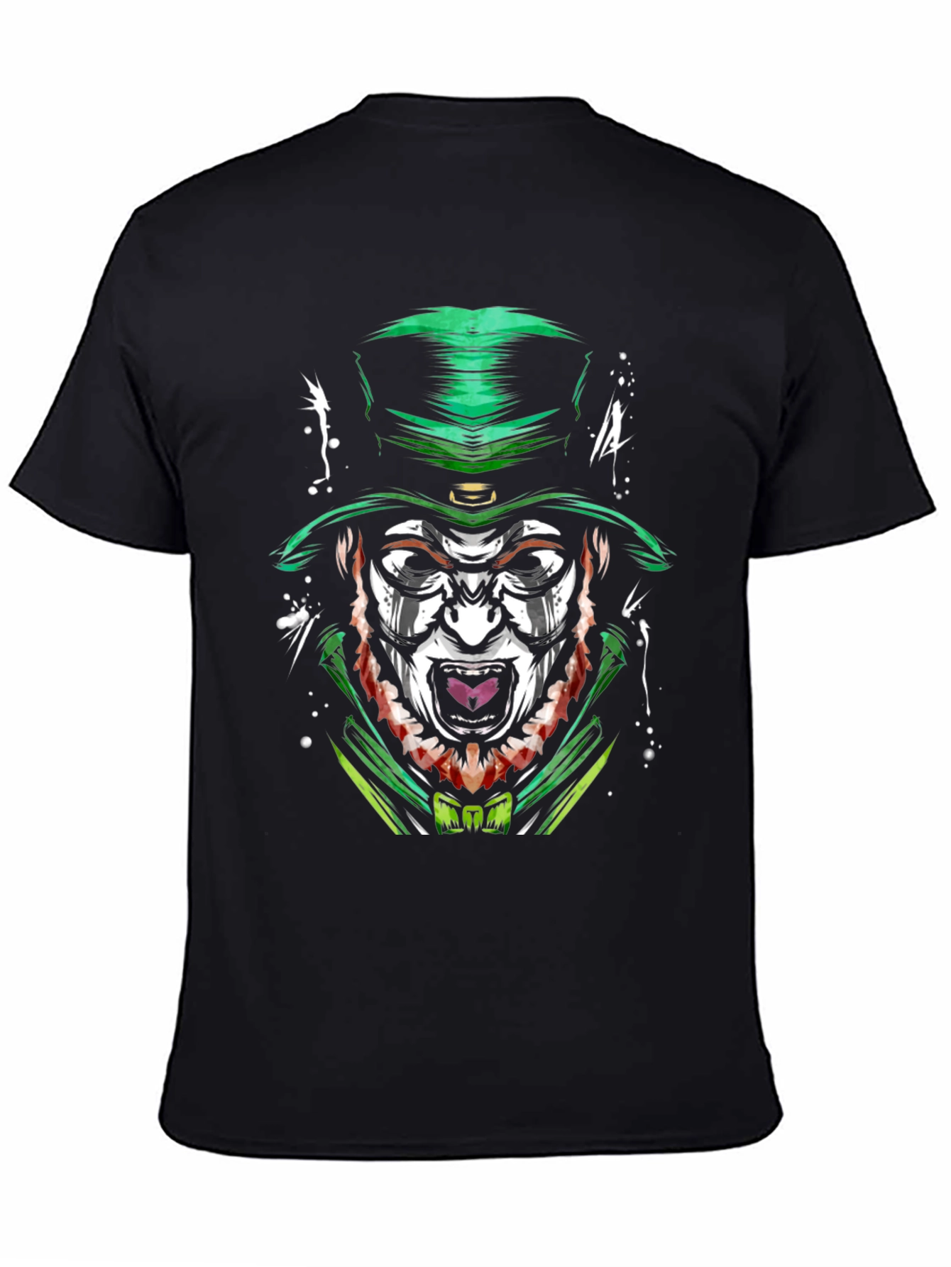 Black Leprechaun Horror Graphic Tee - St. Patrick's Day view 4