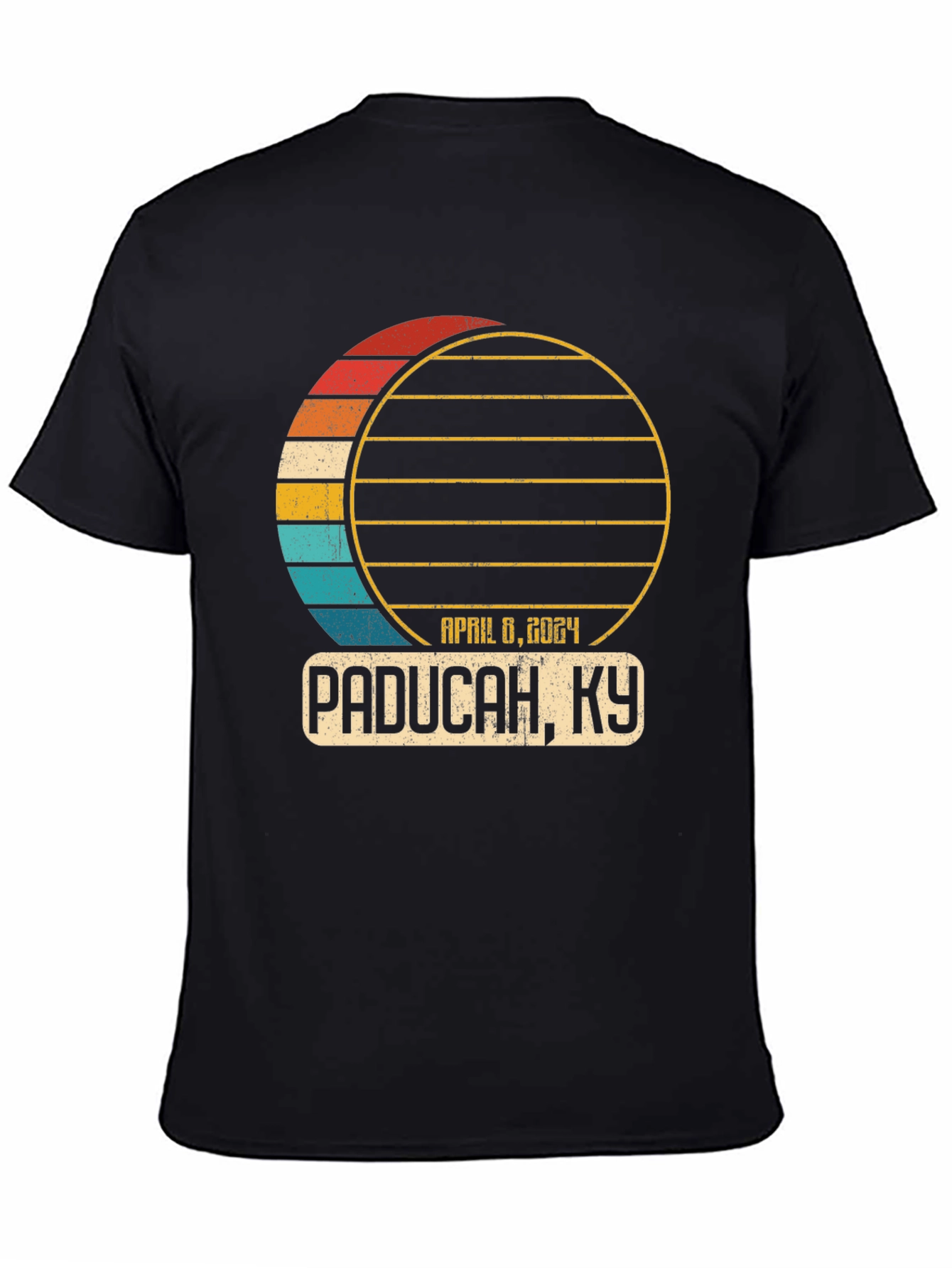 Black Paducah KY Eclipse 2024 T-Shirt view 4