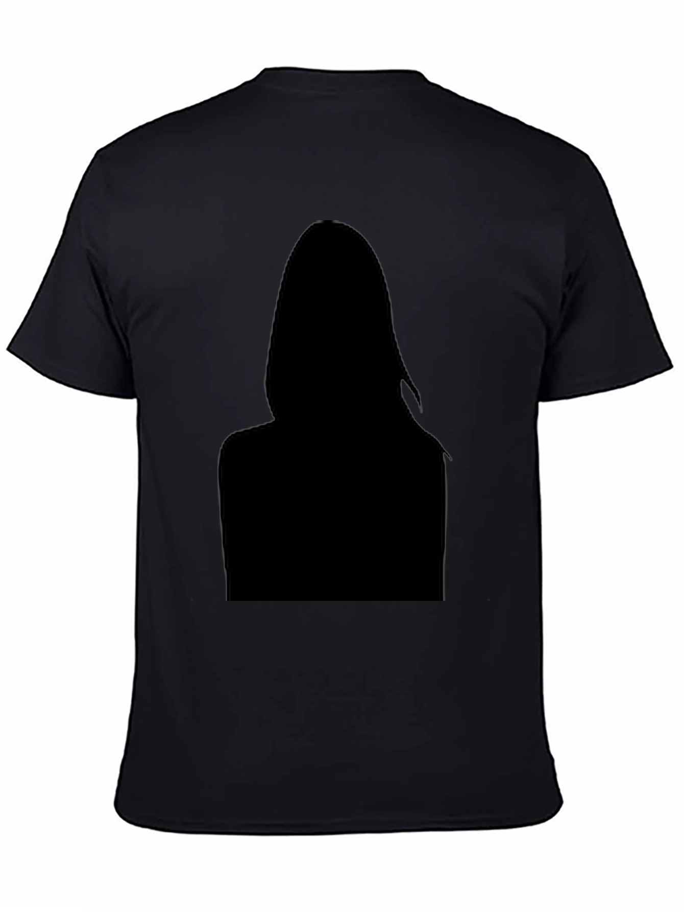 Black Black Silhouette Graphic Tee - Modern Style view 4