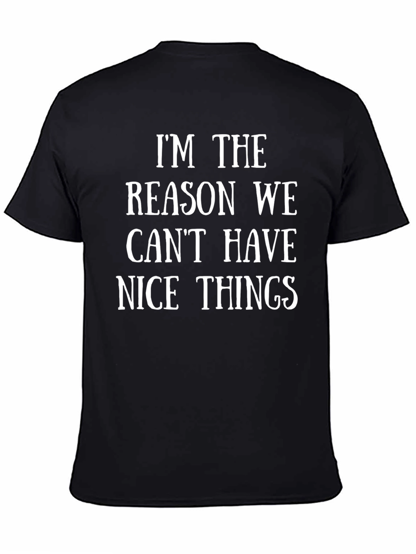 Black Funny I'm The Reason We Can't Have Nice Things T-Shirt view 4