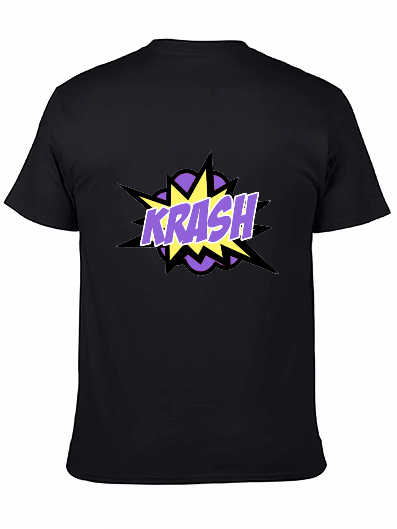 Black Krash Graphic Tee - Black Cotton Blend view 4