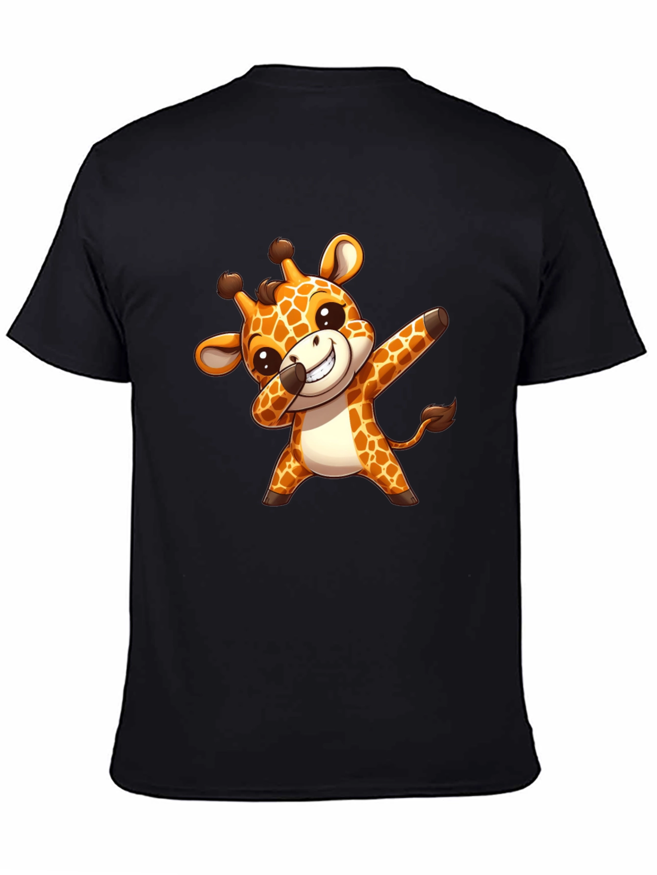Black Cute Giraffe Dab T-Shirt - Trendy & Unique Design view 4