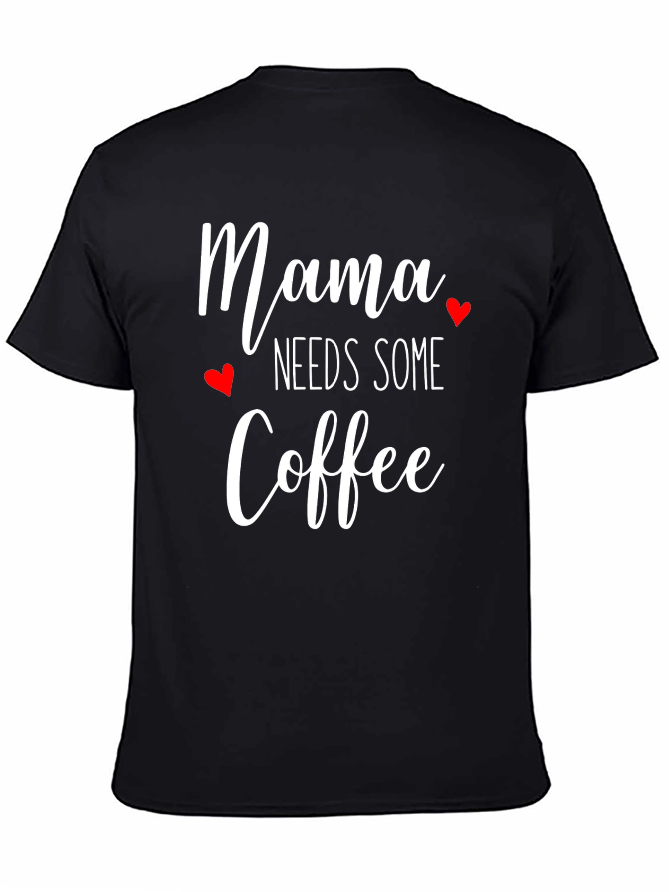 Black Mama Needs Some Coffee T-Shirt - Cute Women's Tee view 4