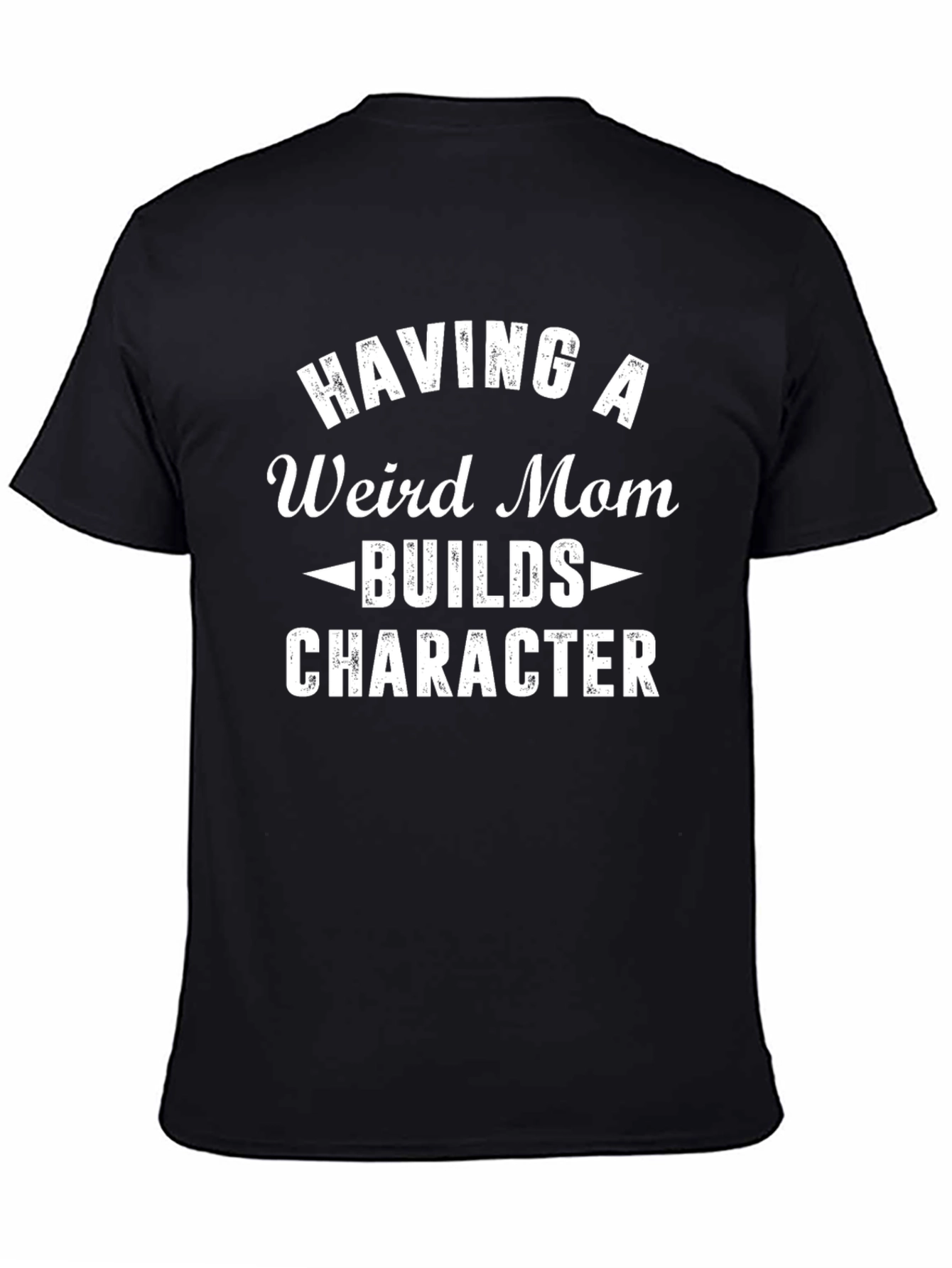 Black Funny "Weird Mom" Graphic Tee view 4