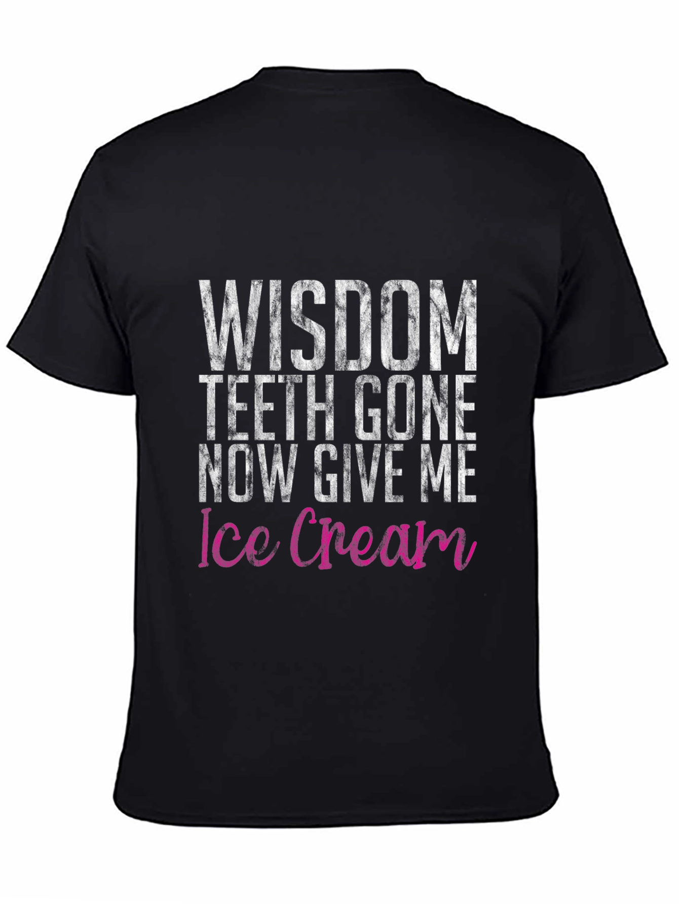 Black Wisdom Teeth Ice Cream Funny Graphic Tee view 4