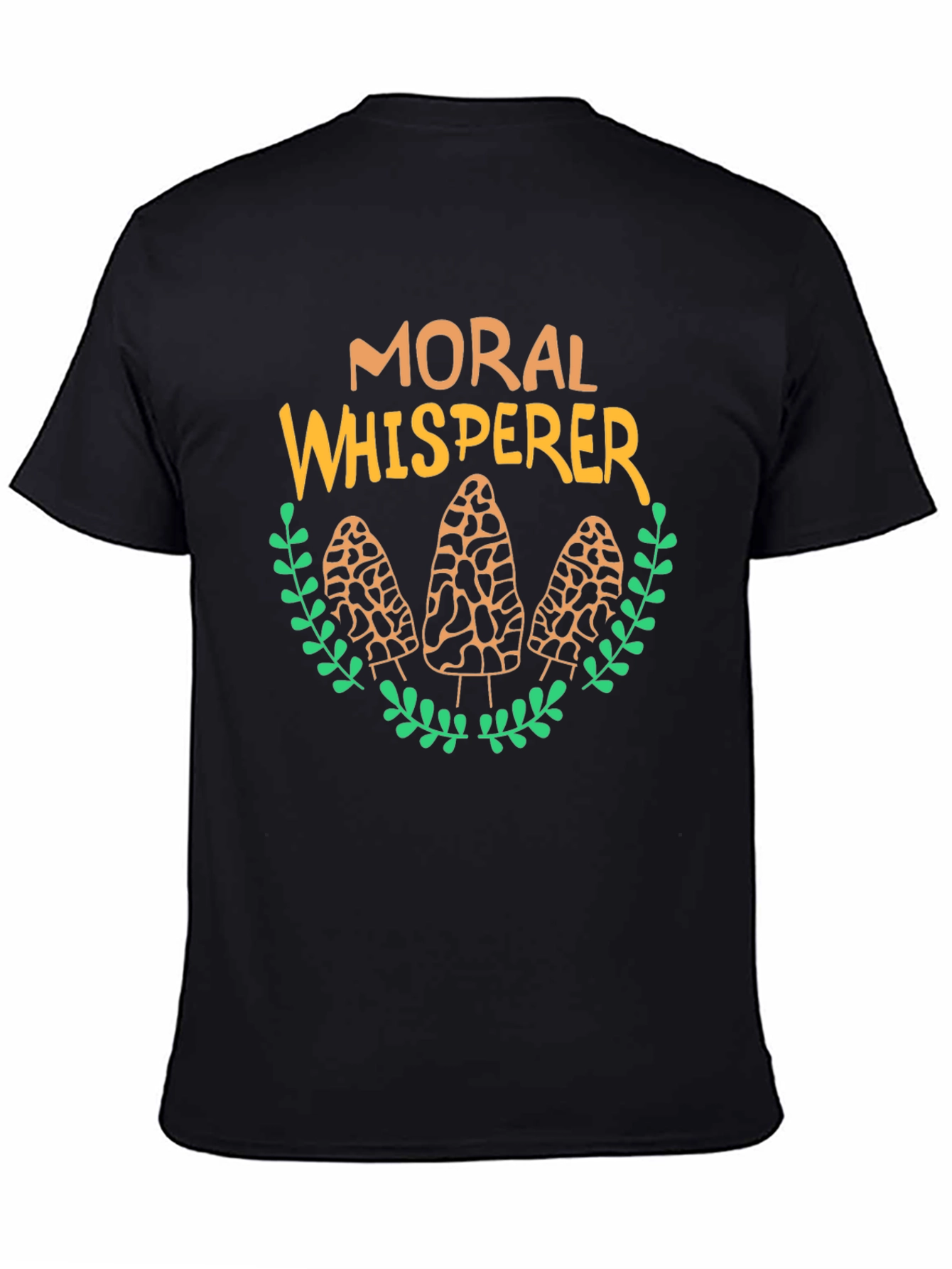 Black Moral Whisperer Mushroom Graphic Tee view 4