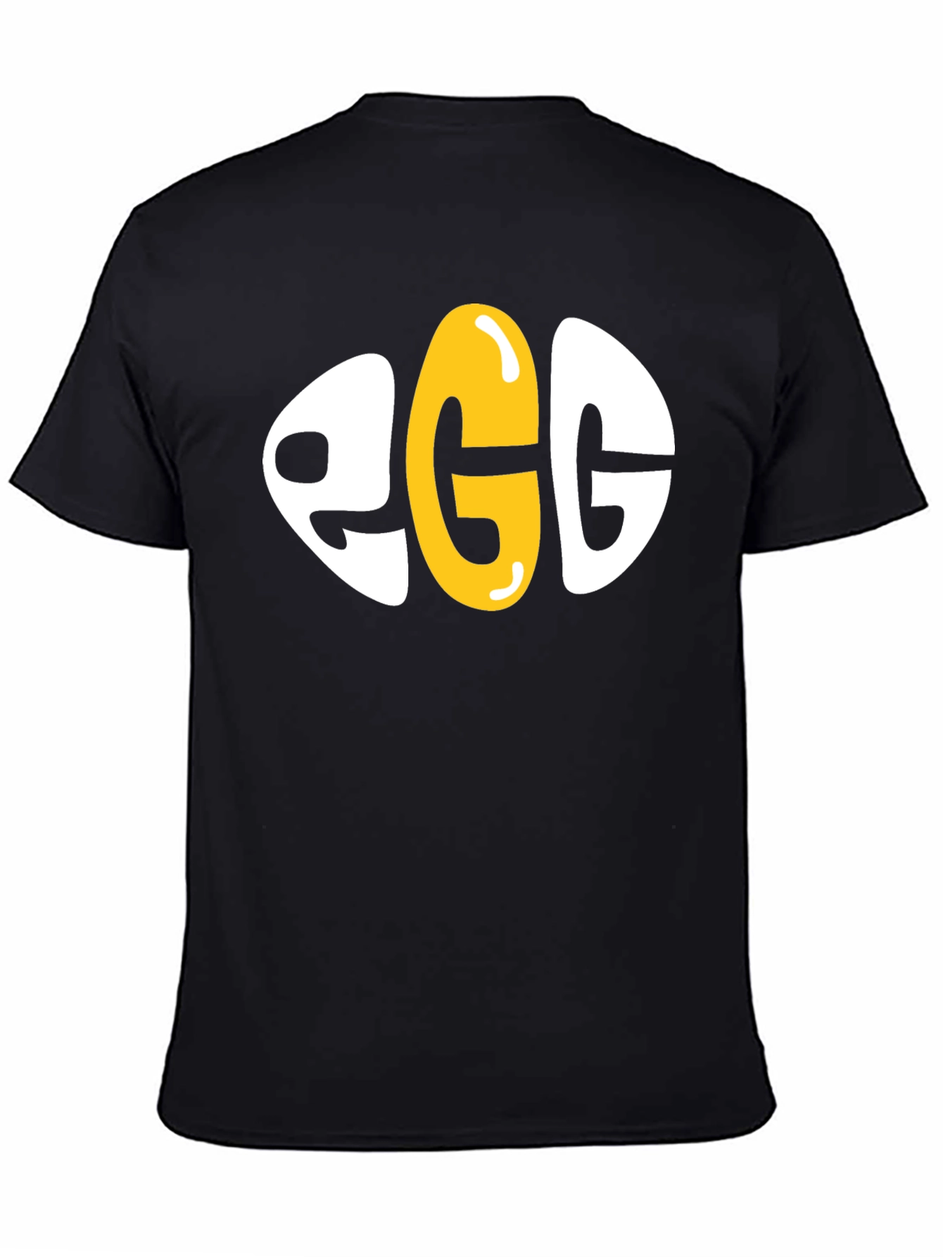 Black Egg Graphic Novelty T-Shirt - Unisex view 4
