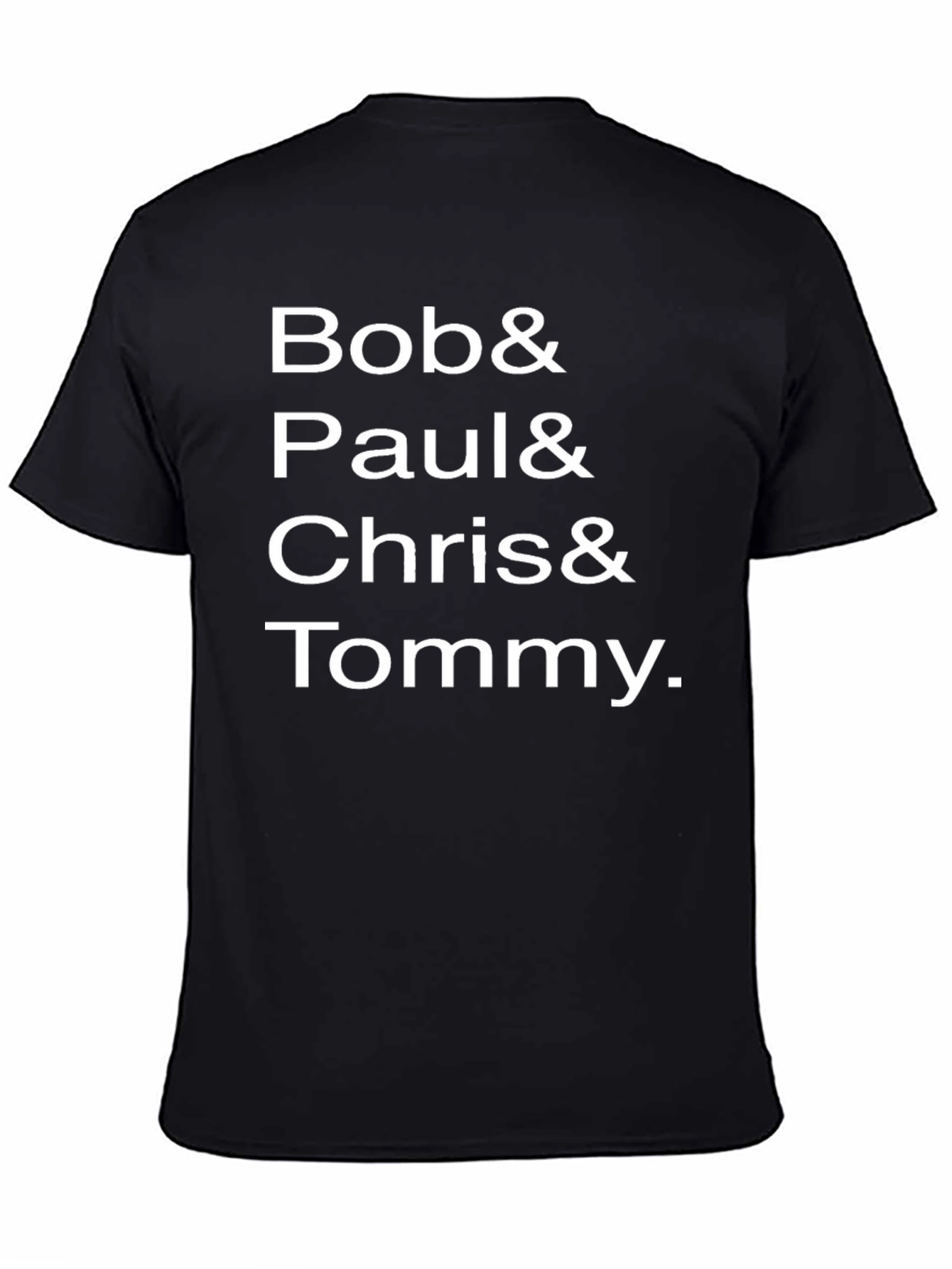 Black Bob Paul Chris Tommy Black T-Shirt view 4