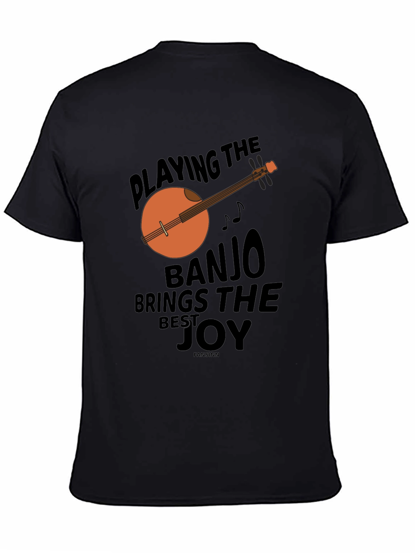 Black Banjo Joy Graphic Tee view 4