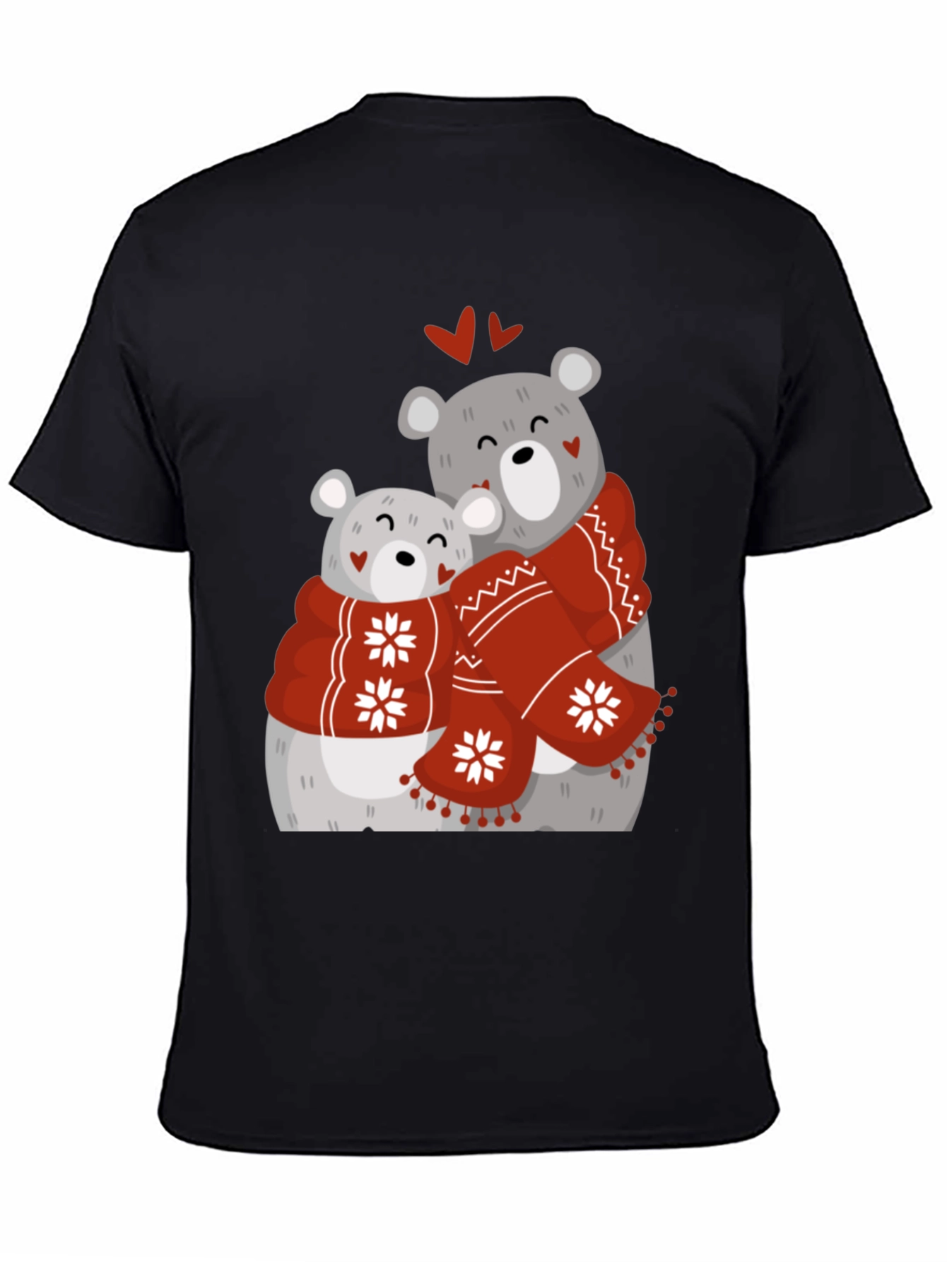 Black Bear Hug Graphic T-Shirt view 4