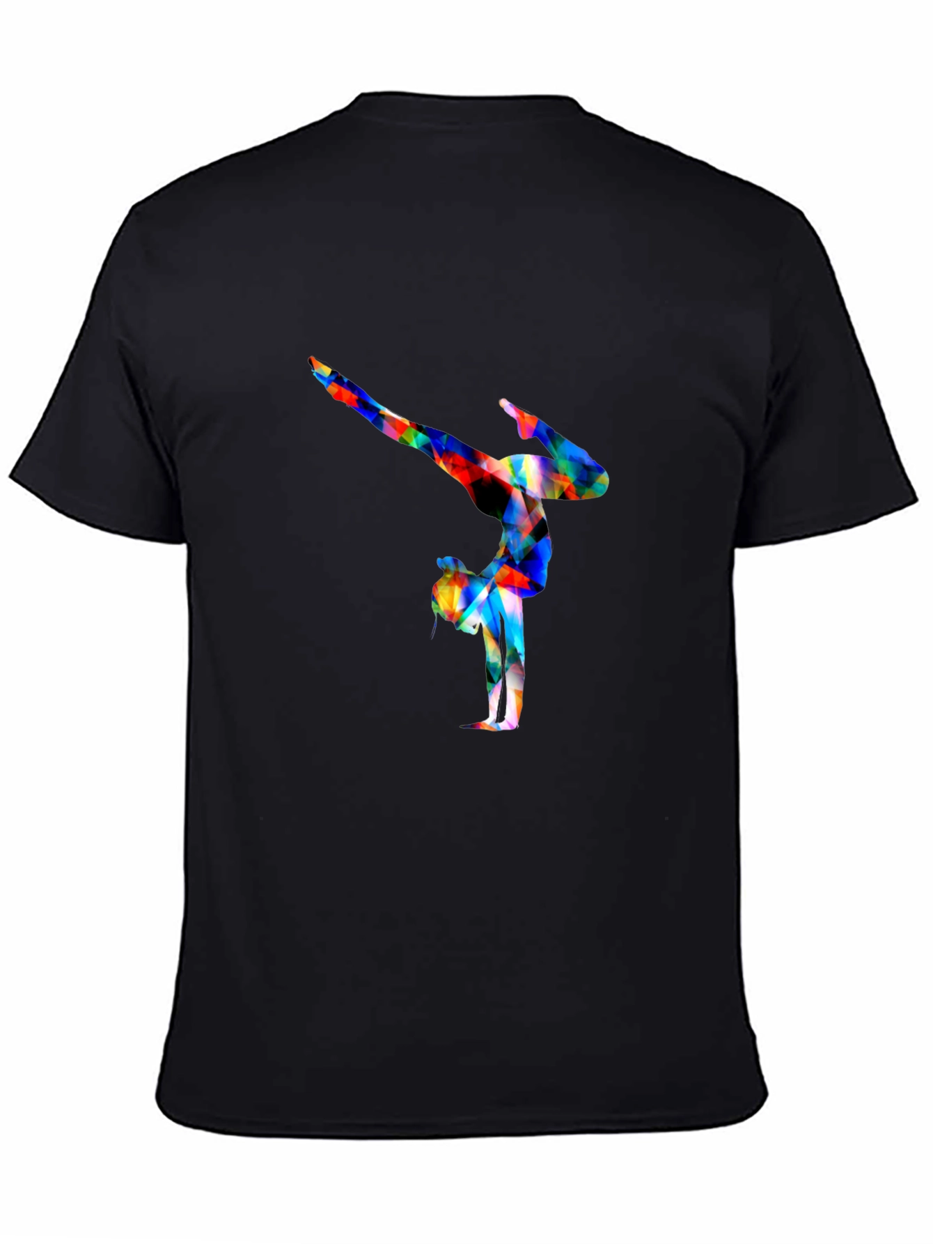 Black Gymnast Graphic Tee - Black Cotton view 4
