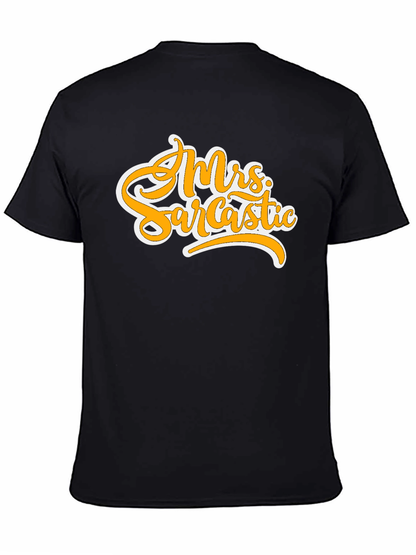 Black Mrs. Sarcastic Graphic T-Shirt - Black view 4