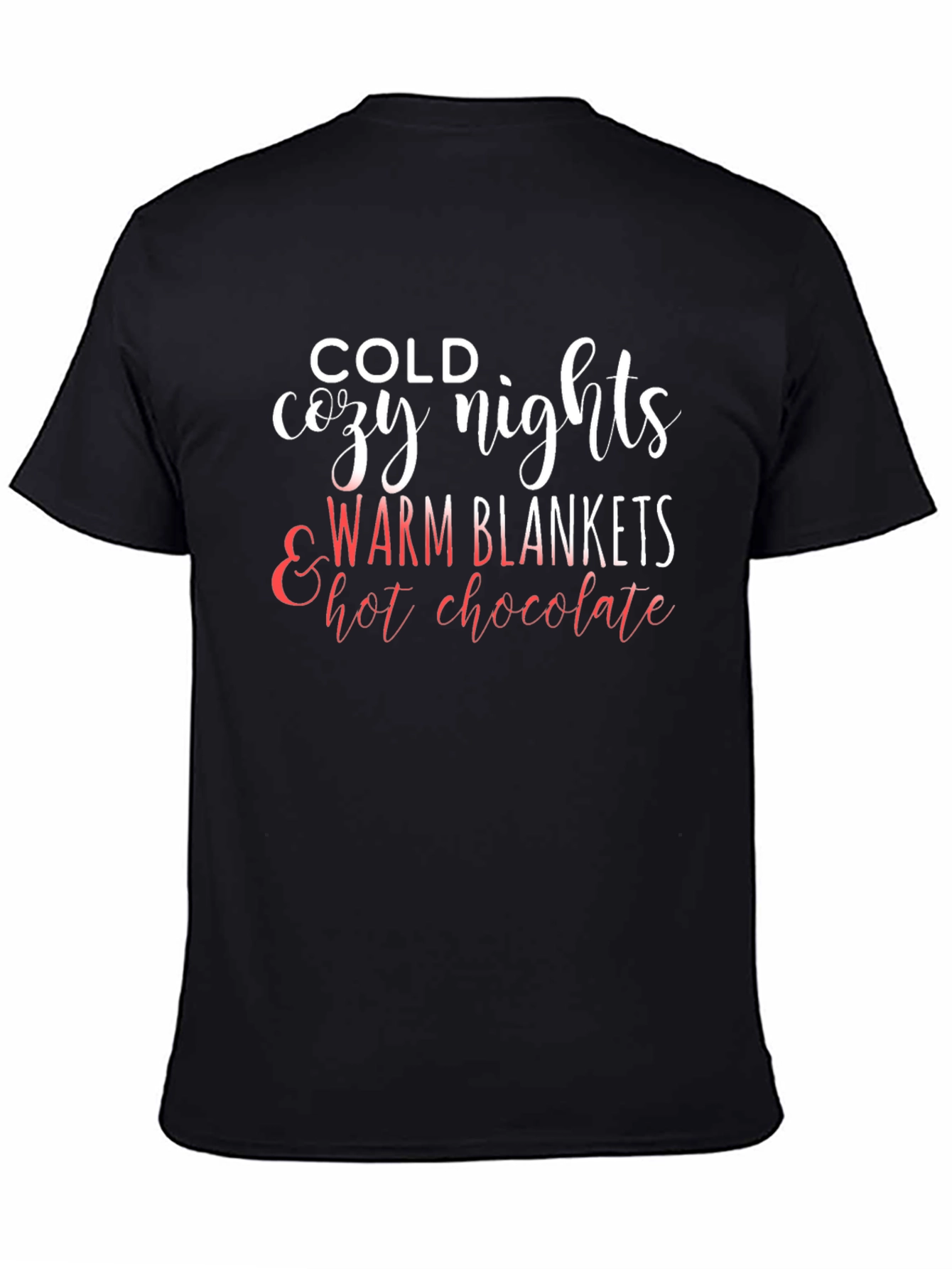 Black Cold Cozy Nights Graphic Tee view 4