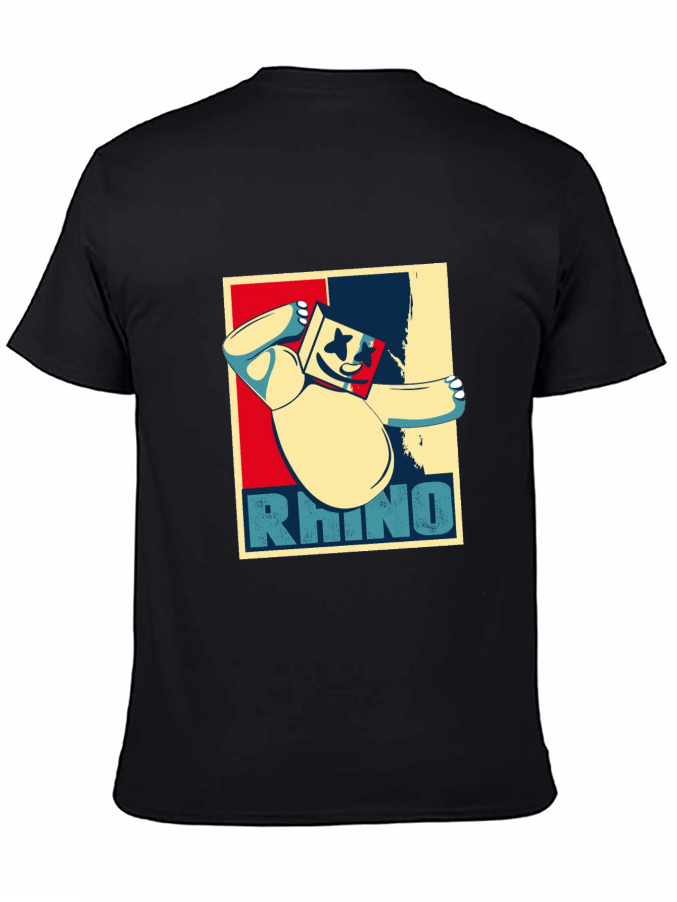 Black Rhino Graphic T-Shirt - Cool Design view 4
